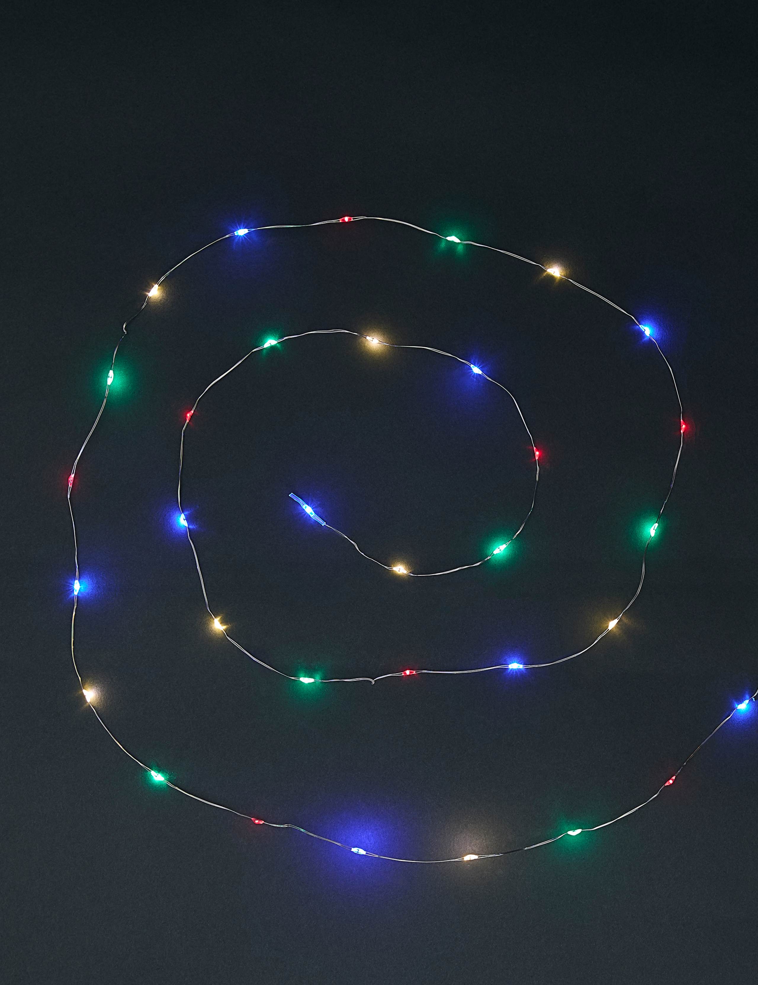 Multicoloured Wire Battery String Lights 1 of 3