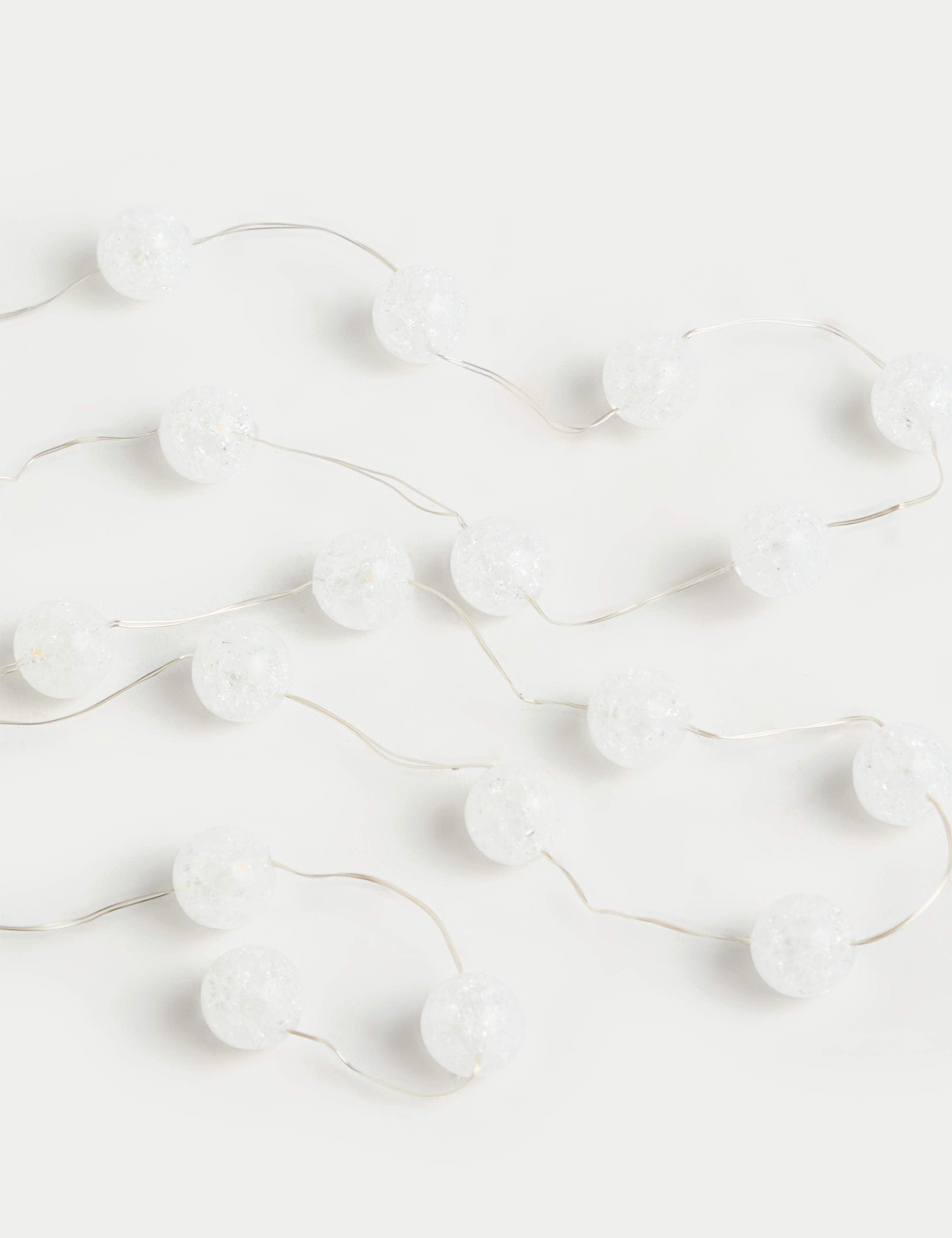 20 Frosted Ball Battery String Lights 2 of 3