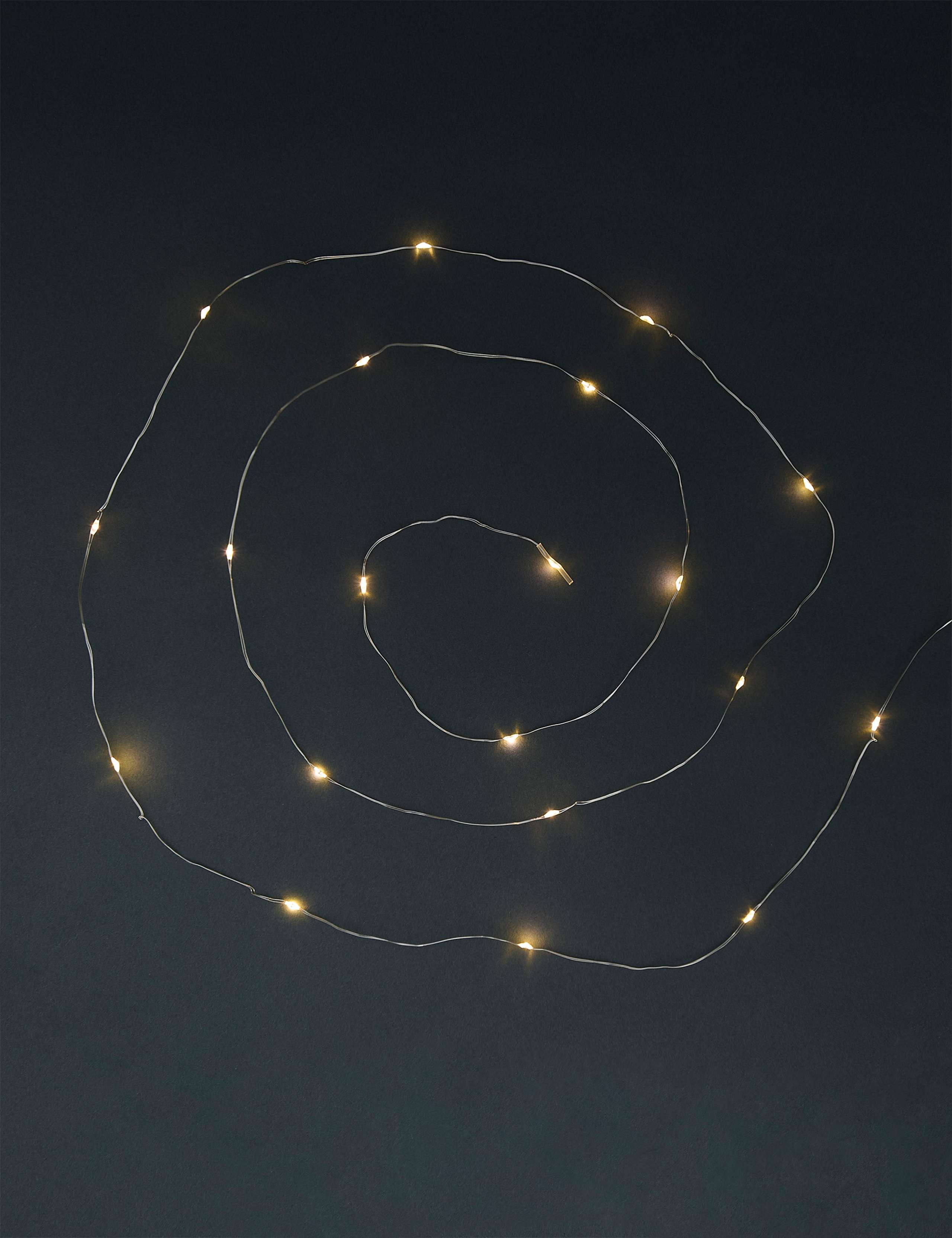 Warm White LED Gold Wire Battery Lights 1 of 3