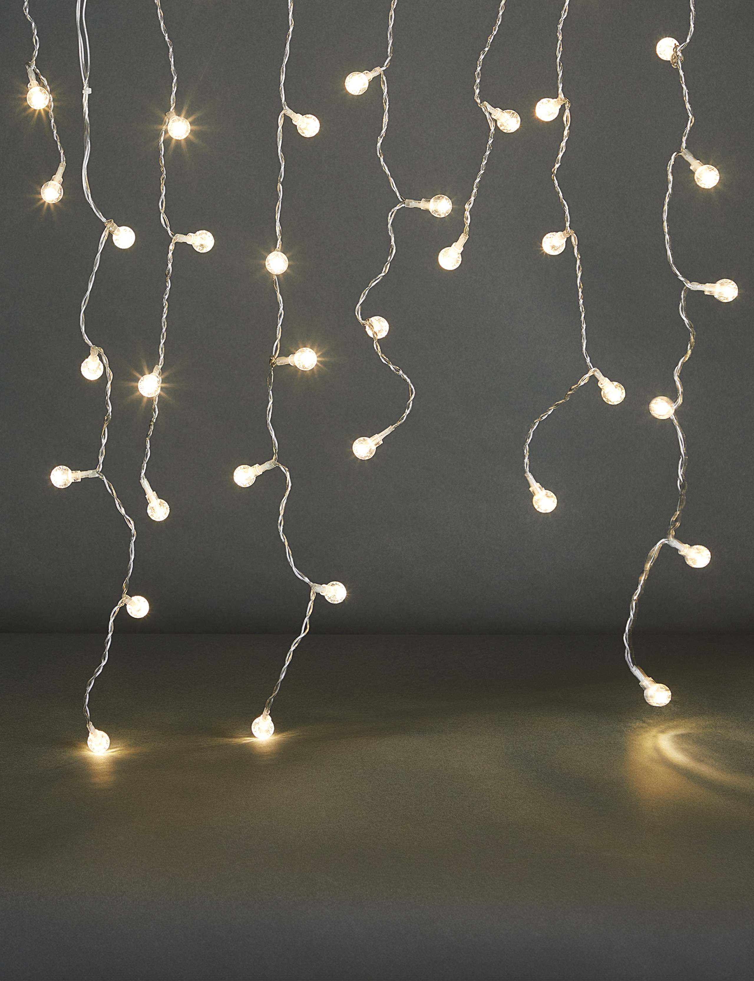 200 Warm White LED Icicle Outdoor Lights 2 of 5