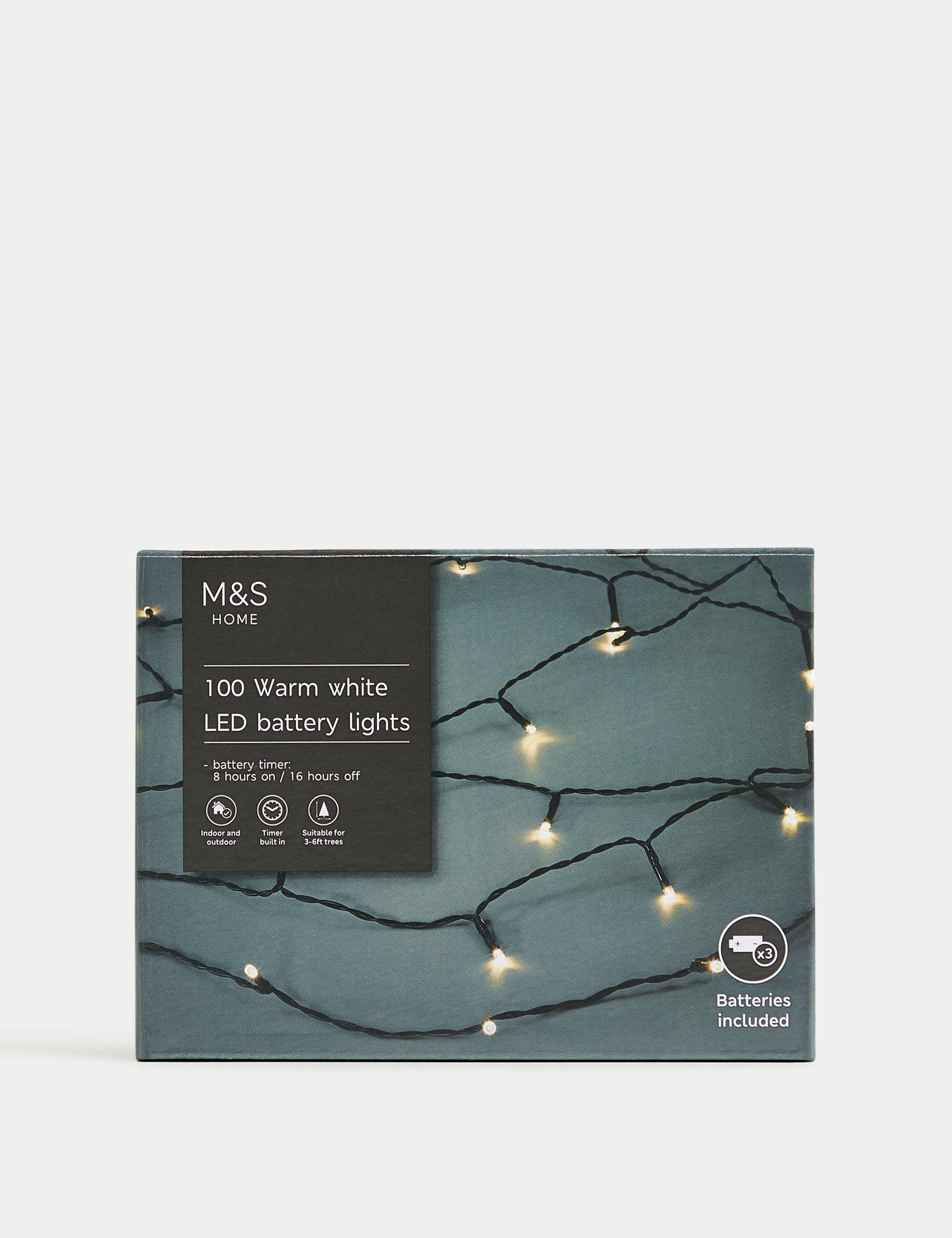 100 LED Warm White String Lights 3 of 4
