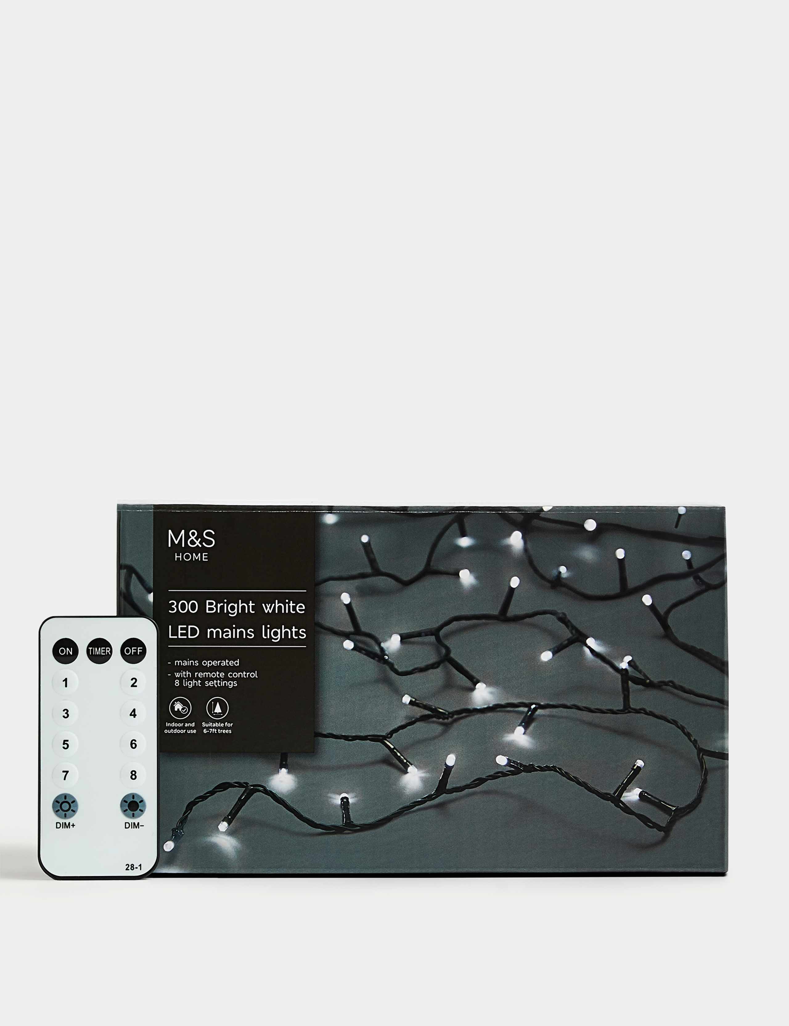 300 Bright White LED Mains Lights 3 of 4