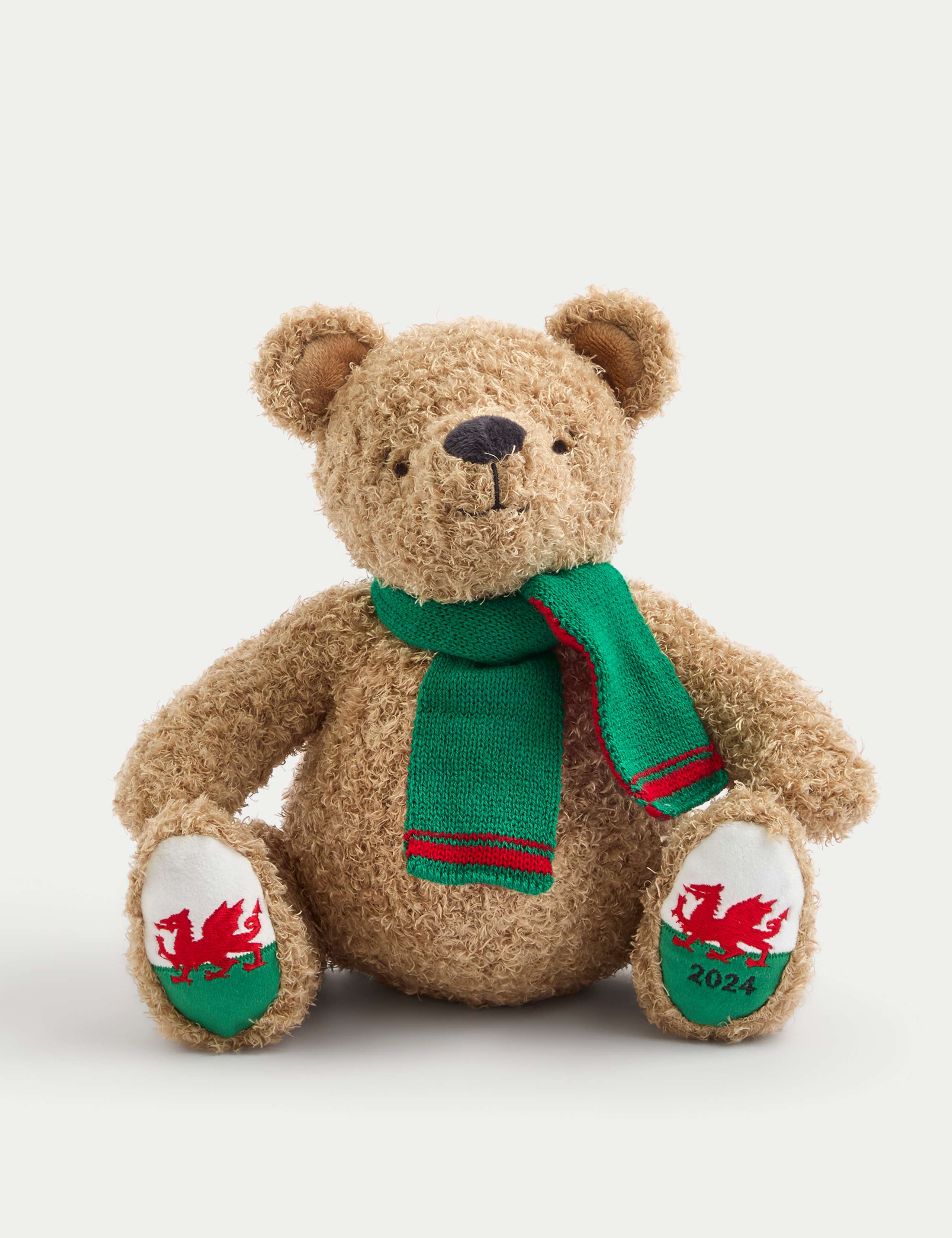 Spencer Bear™ Green Scarf Soft Toy 1 of 3