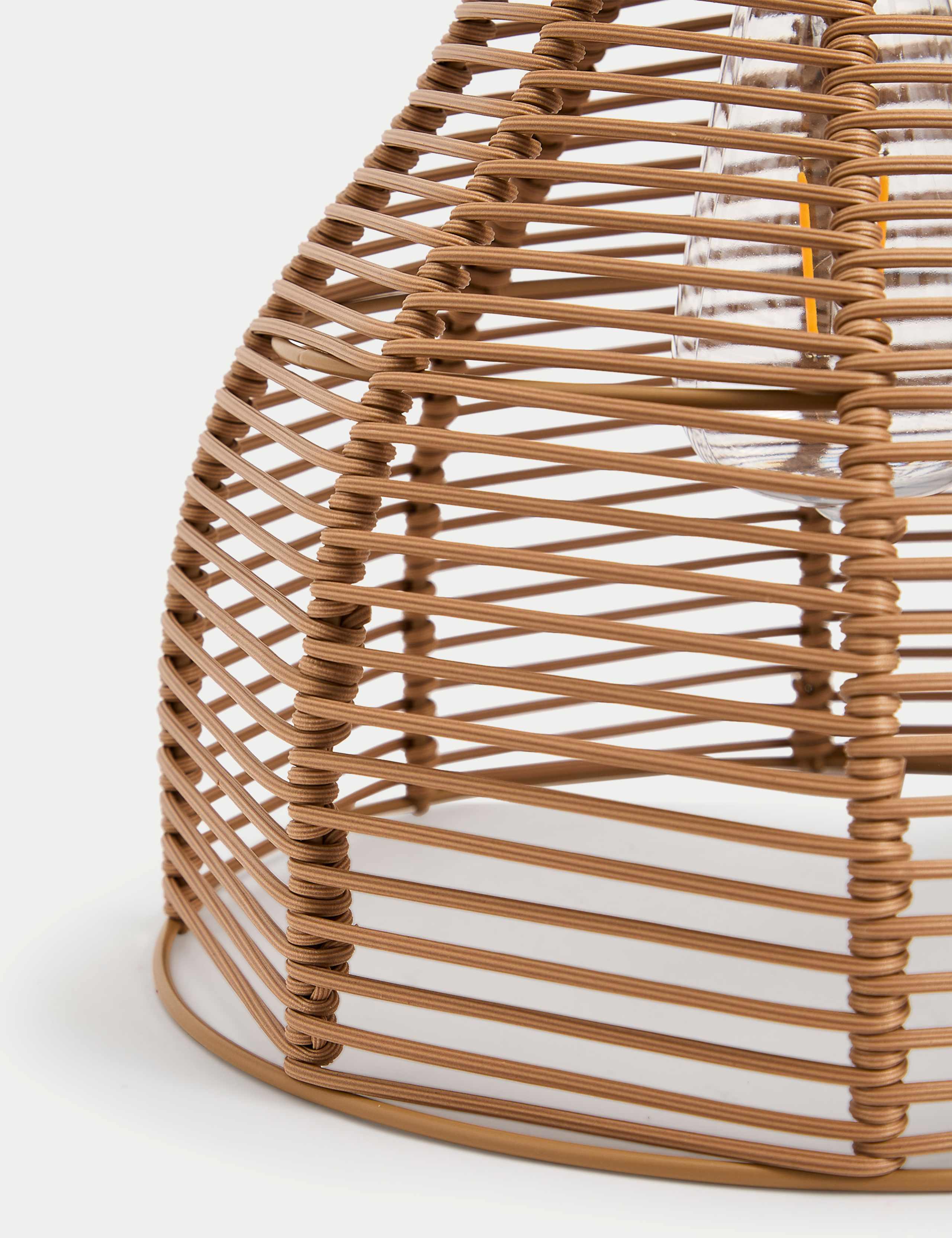 Warm White Woven Solar Pendant Light 3 of 4