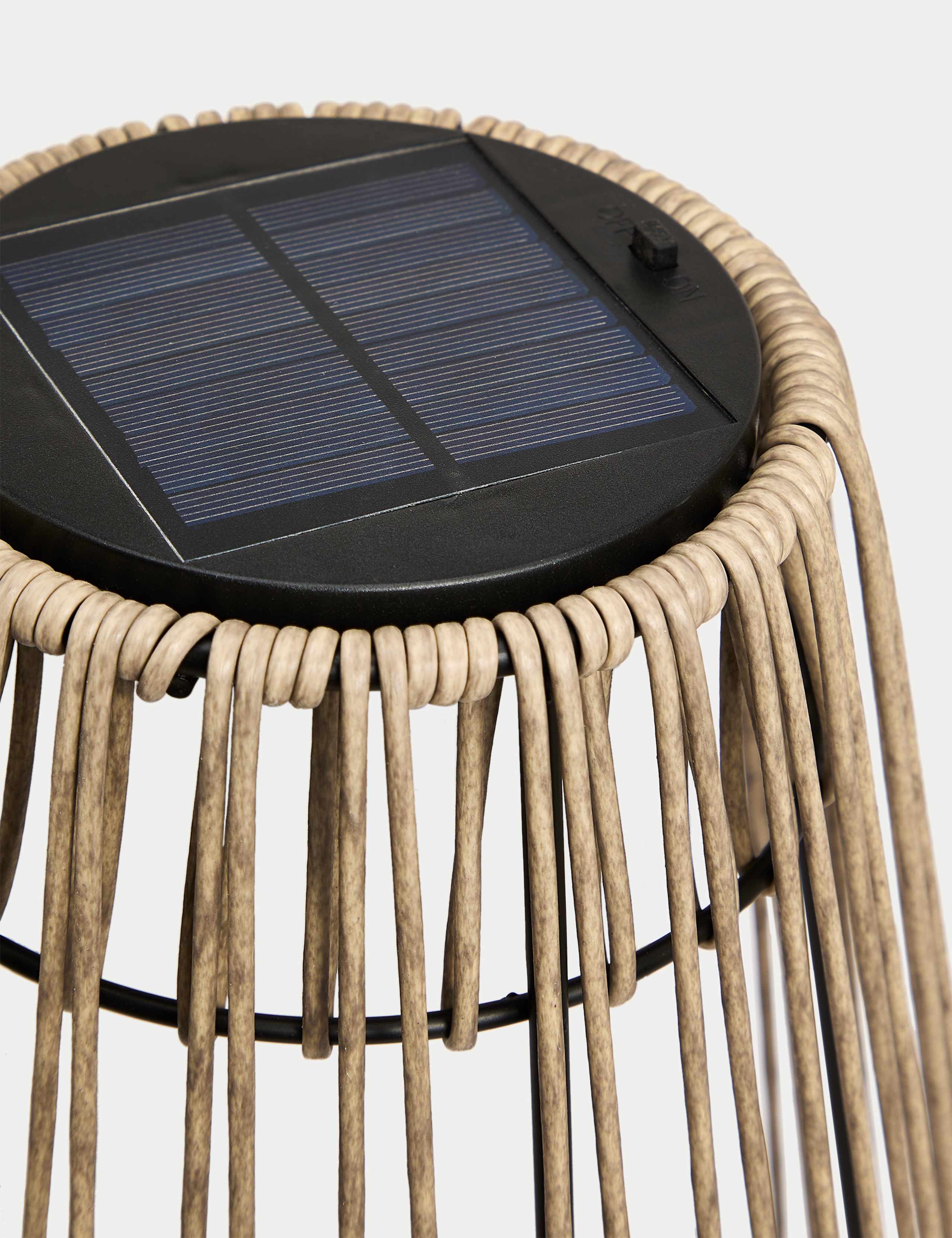 Large Warm White LED Woven Solar Lantern 4 of 4
