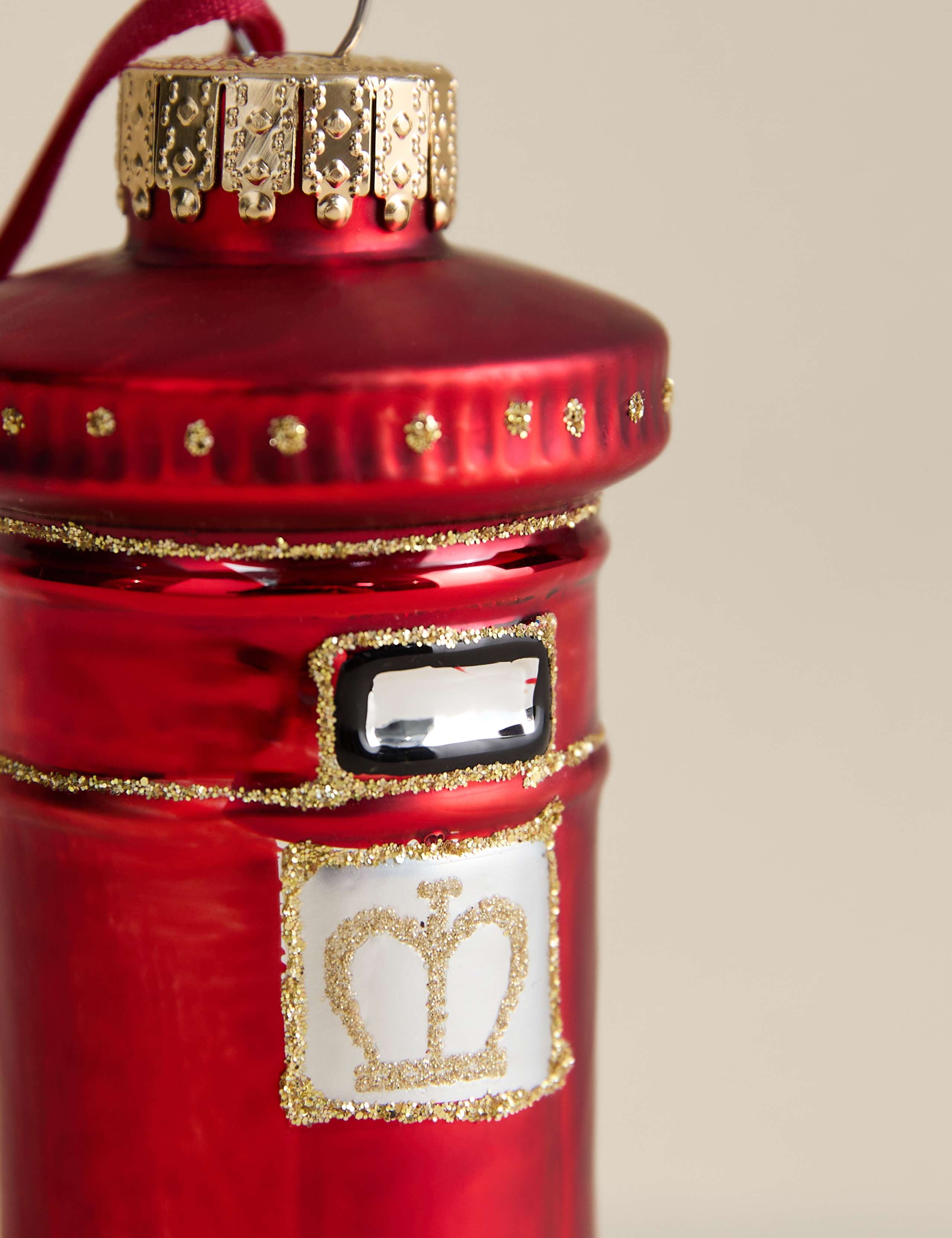Glass Hanging Post Box Decoration 3 of 4
