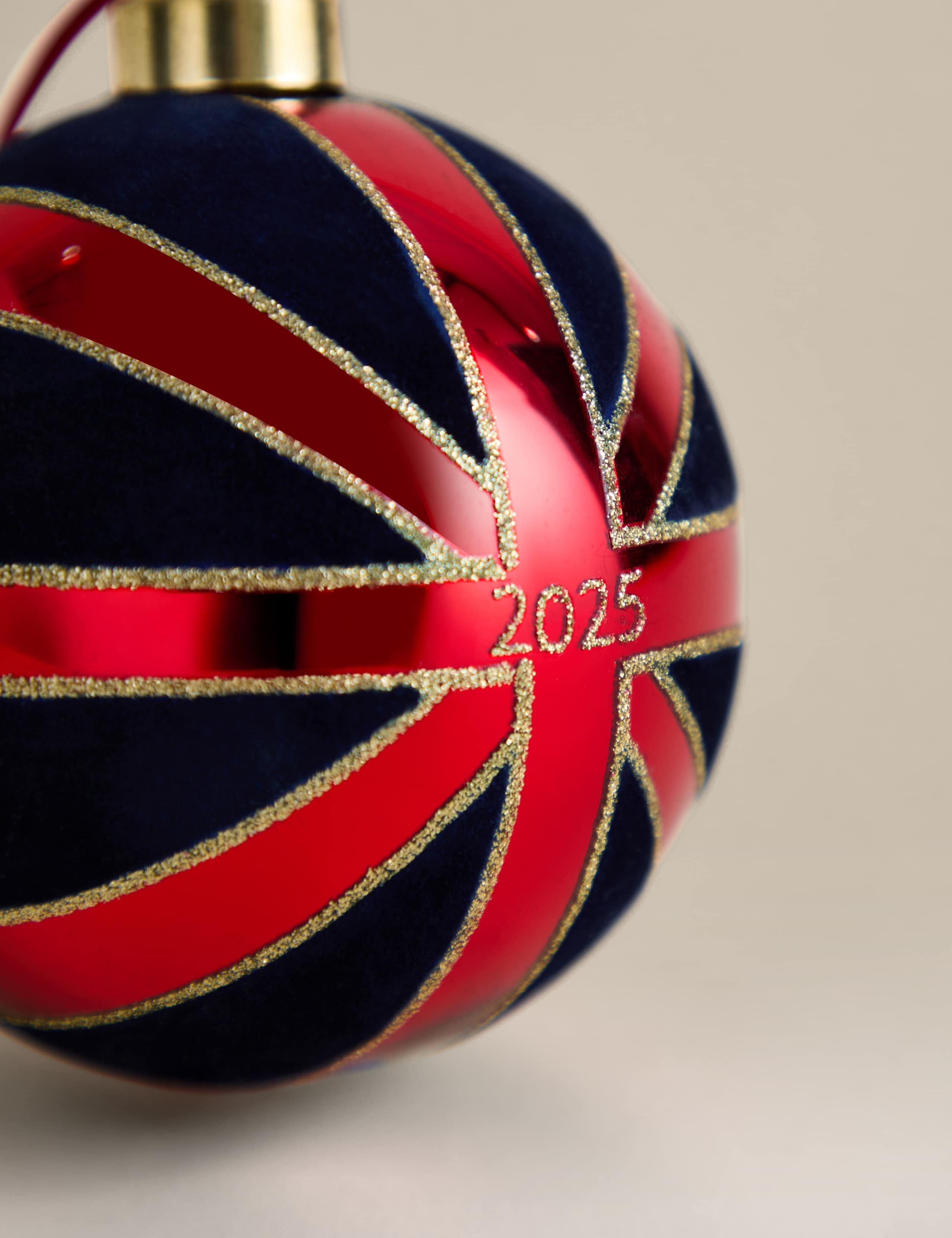 Glass Hanging Great Britain Flag Bauble 3 of 4