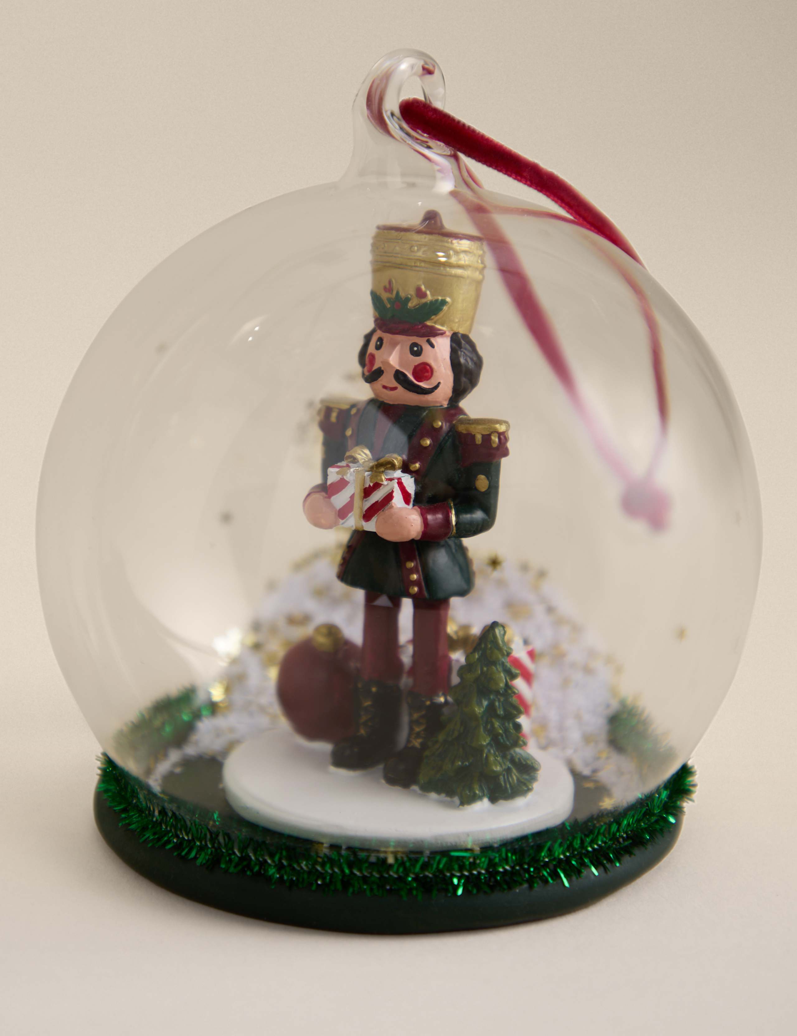 Hanging Nutcracker Cloche Decoration 2 of 2