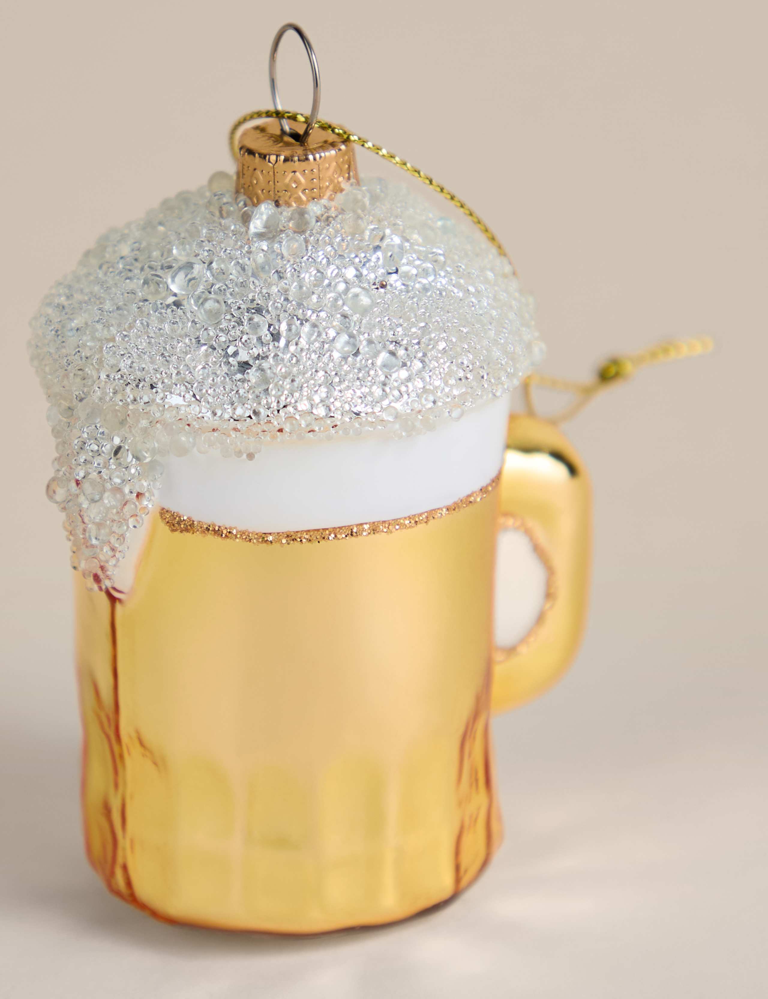 Glass Hanging Beer Decoration 2 of 2