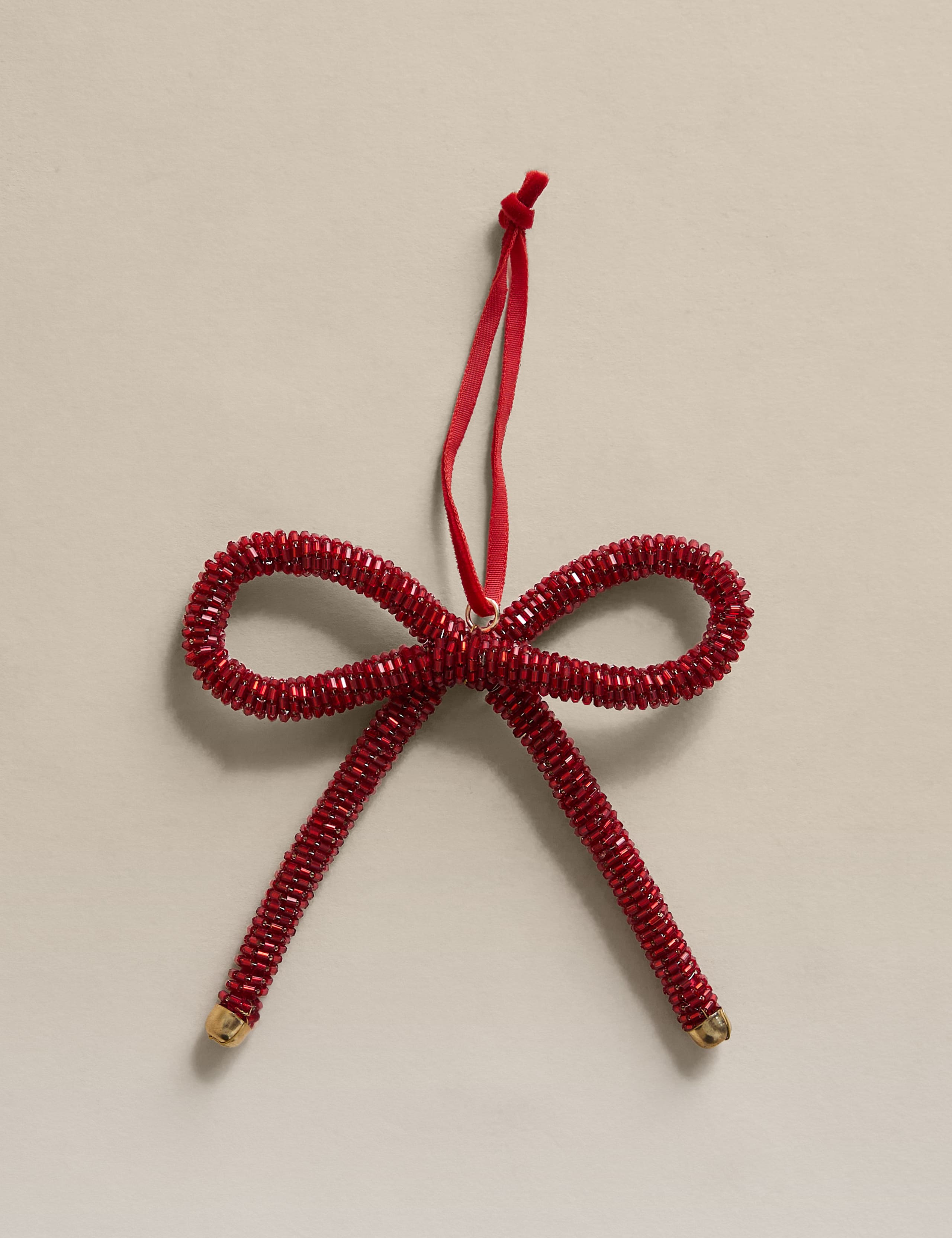 Beaded Bow Hanging Decoration 2 of 3
