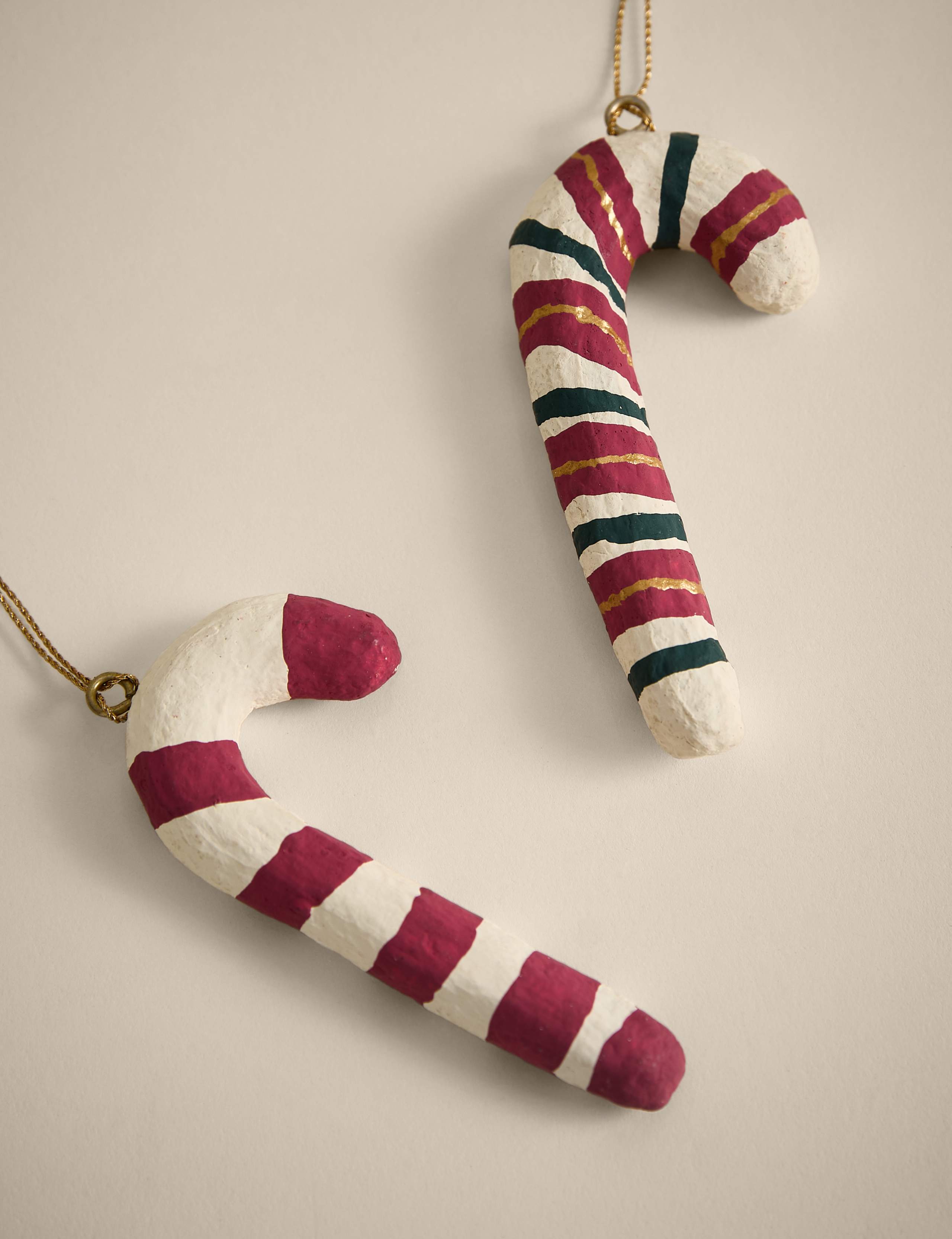 2pk Hanging Candy Cane Decorations 2 of 4