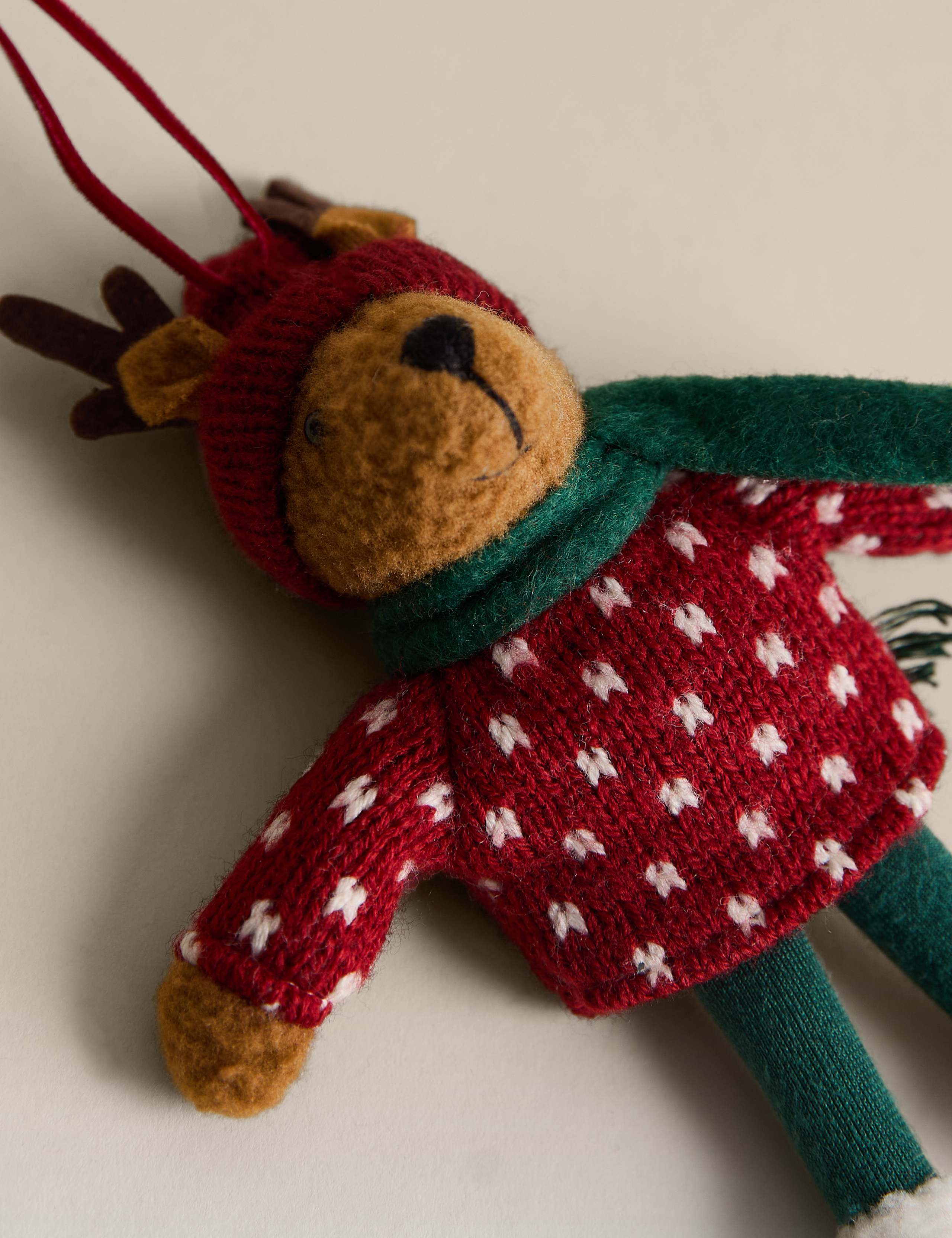 Felt Hanging Reindeer Decoration 2 of 2