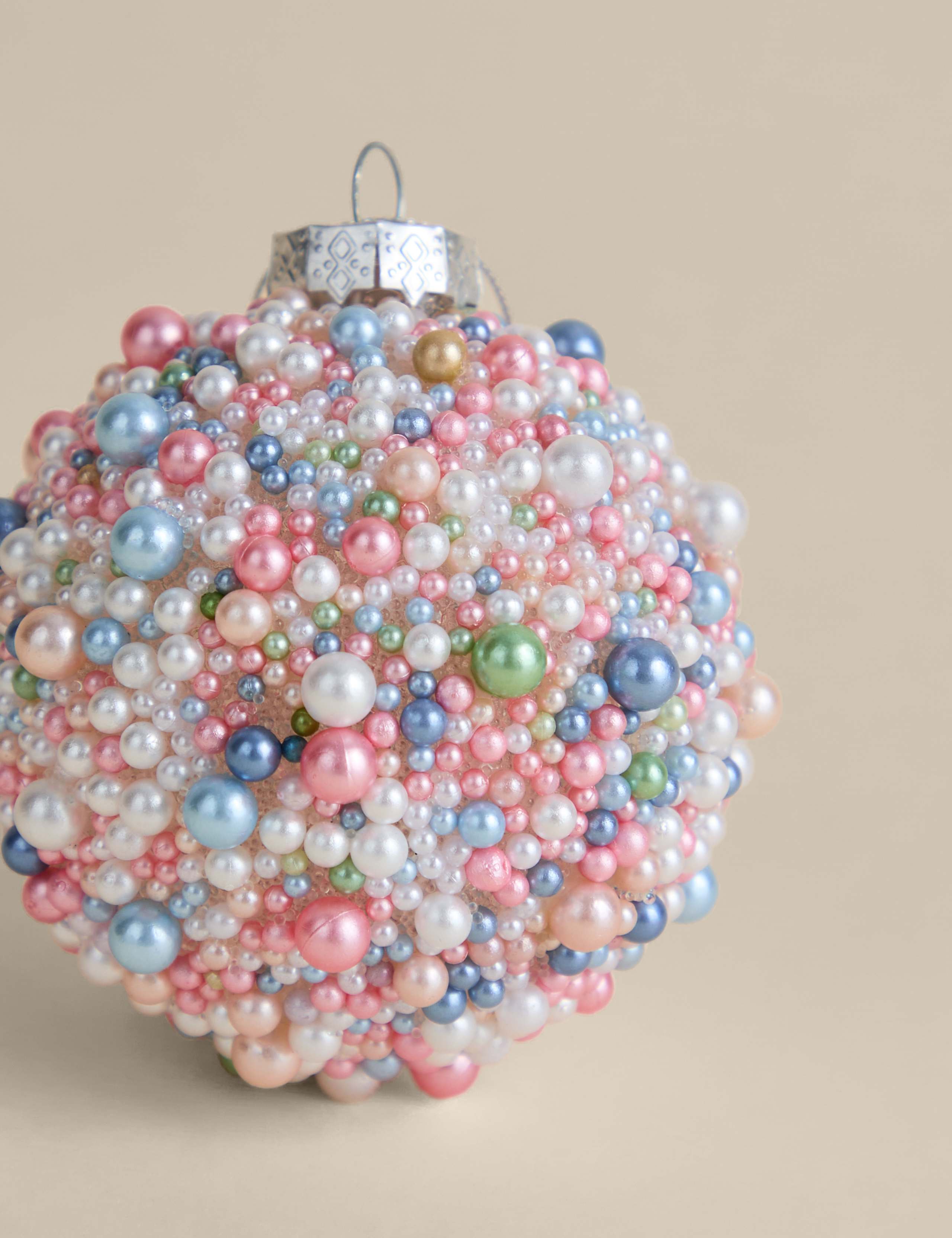 Multicoloured Glass Bead Embellished Bauble 2 of 2