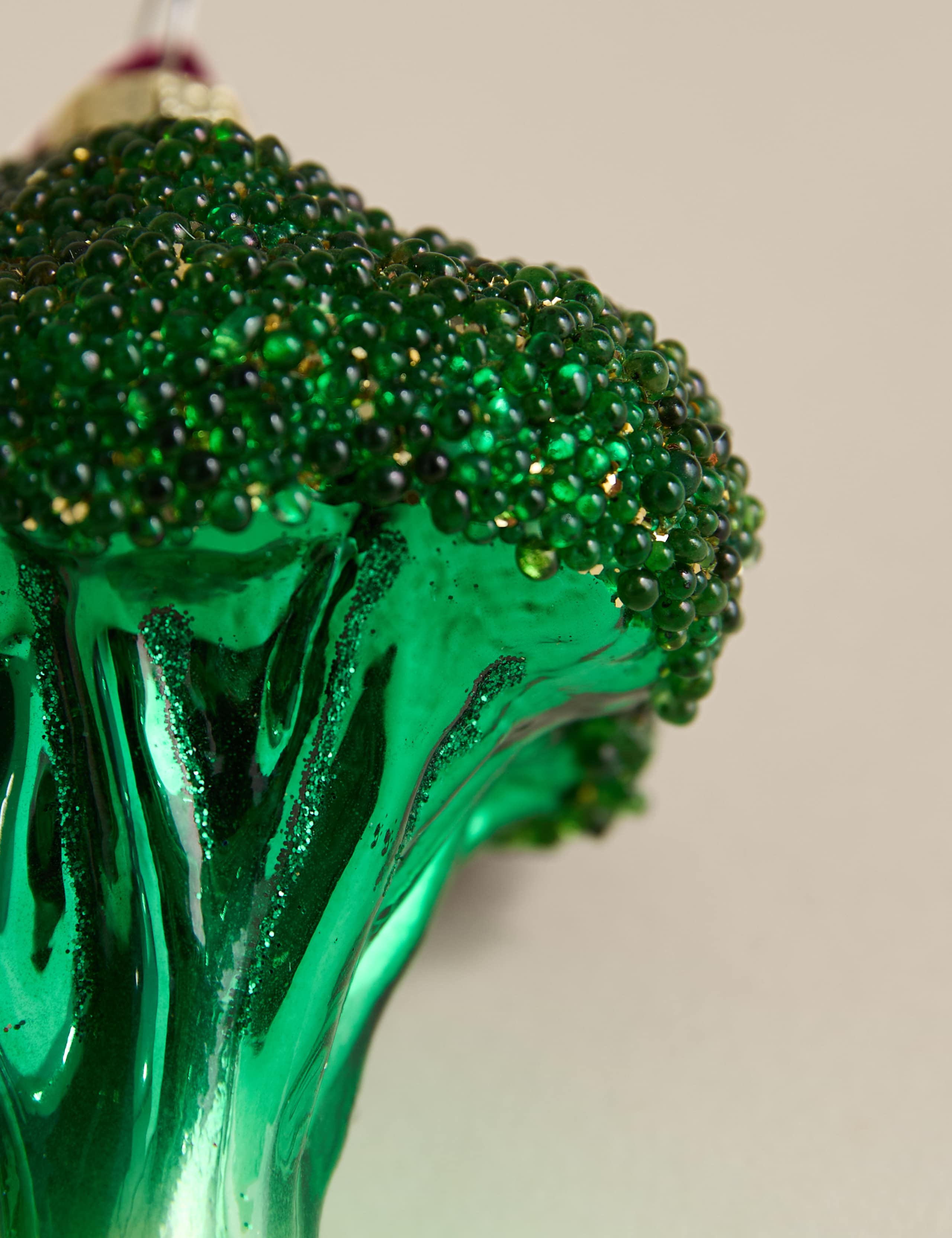 Glass Hanging Broccoli Decoration 2 of 2