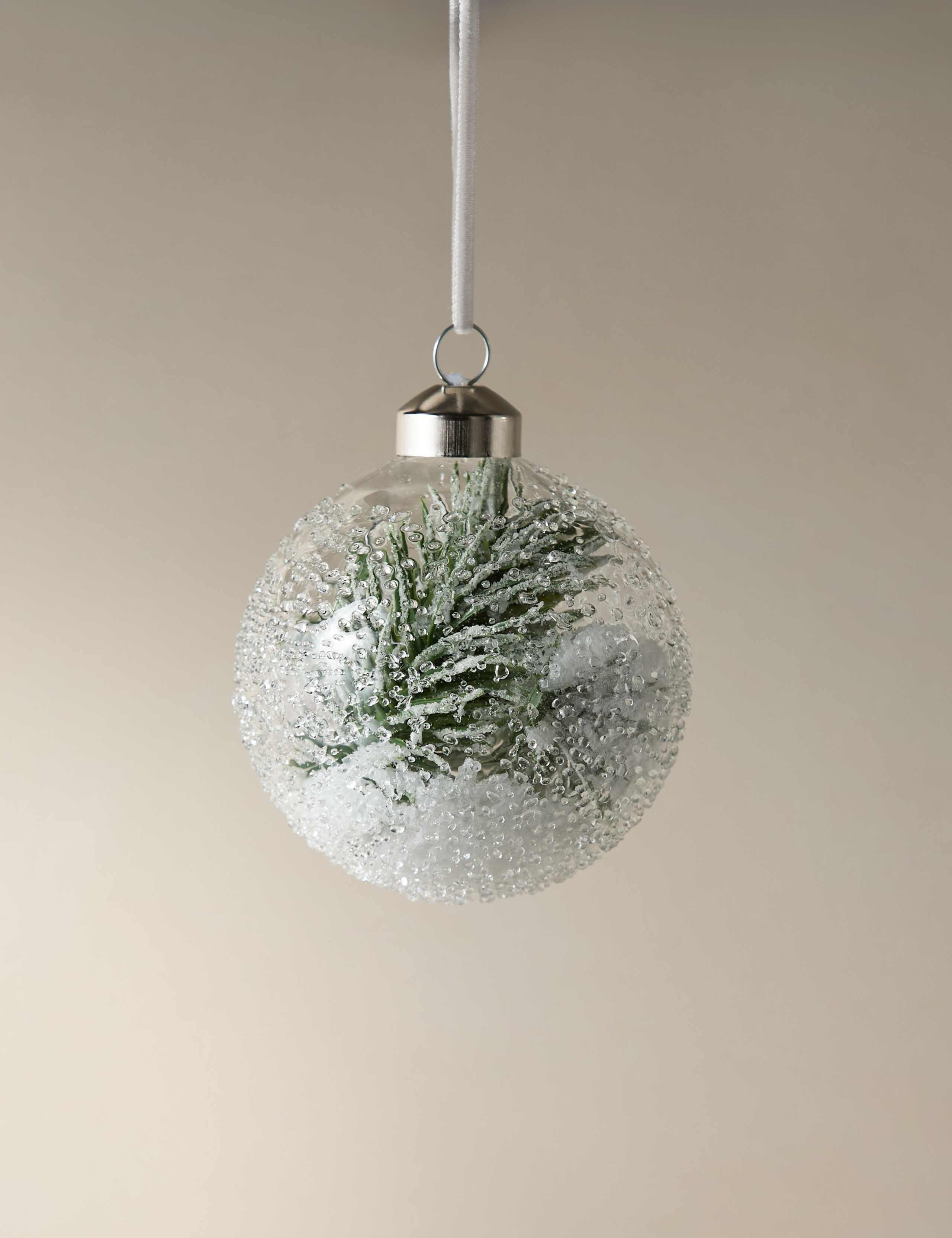 Glass Hanging Encapsulation Bauble 1 of 3