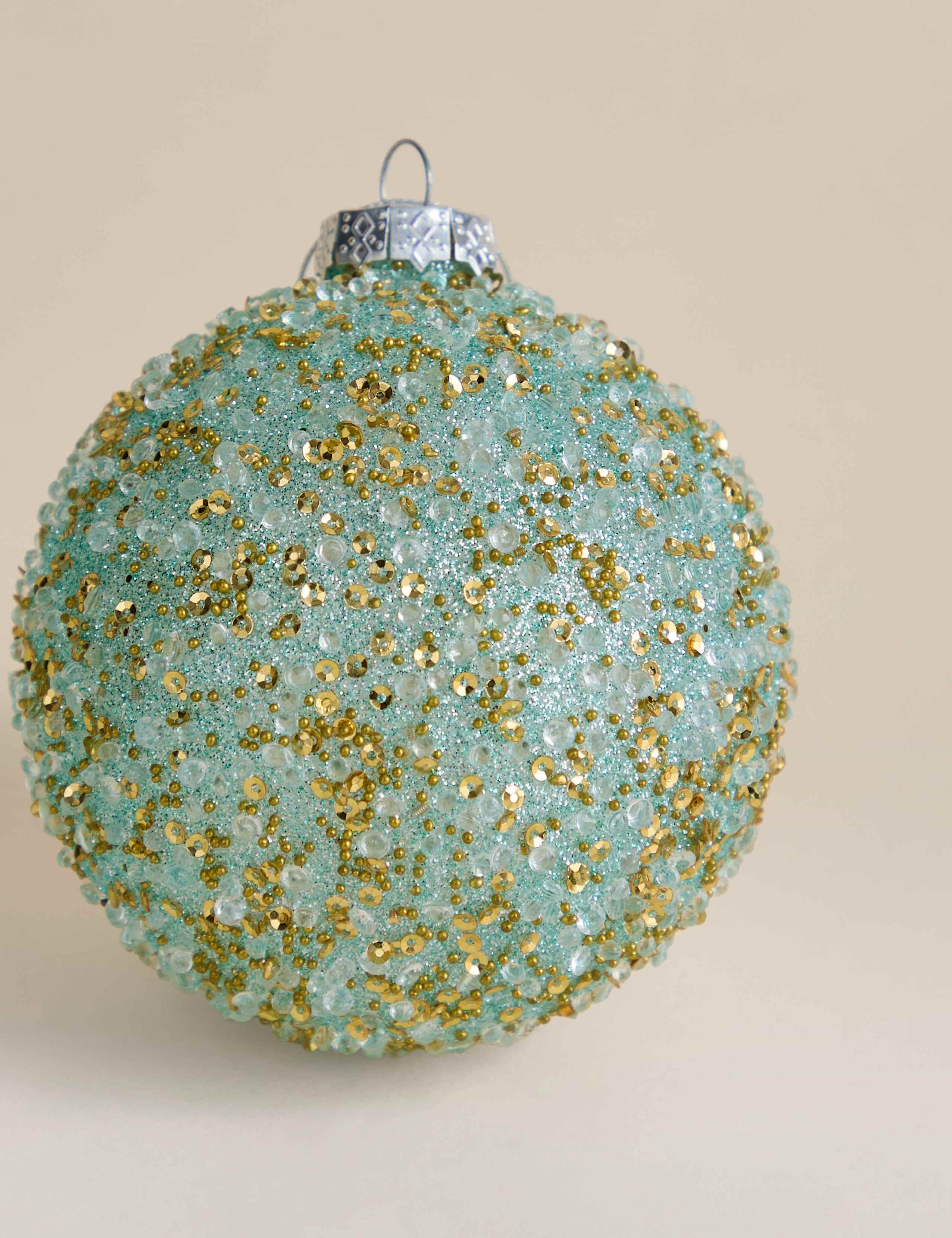Glass Beaded Celebration Bauble 2 of 2