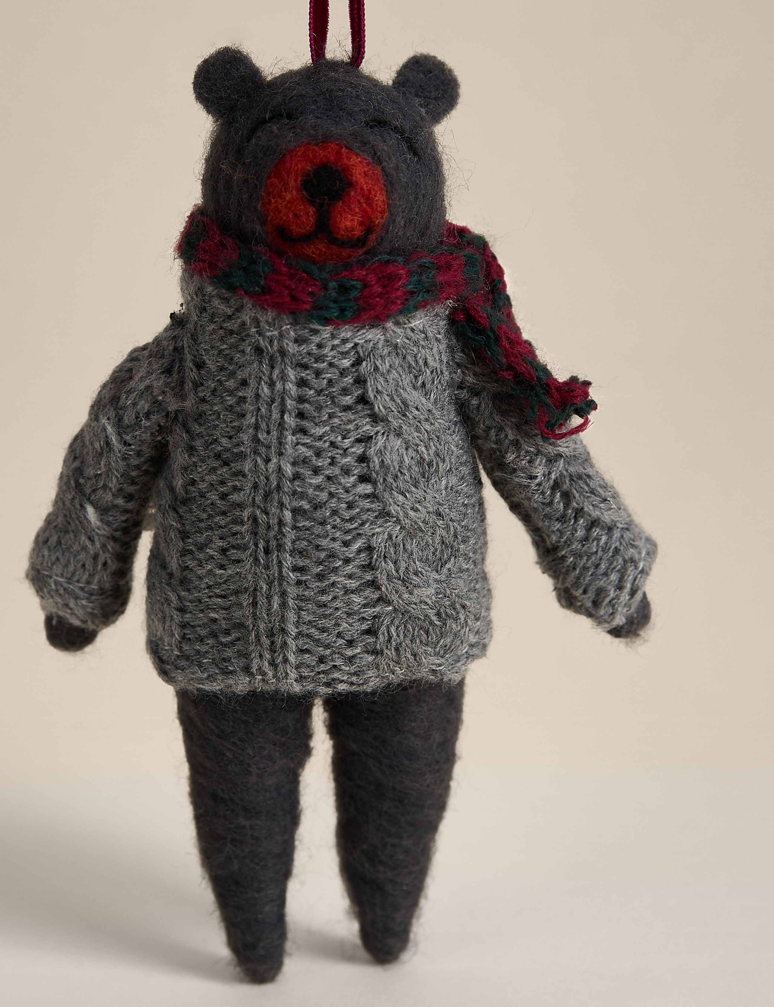 Felt Bear Hanging Decoration 2 of 2