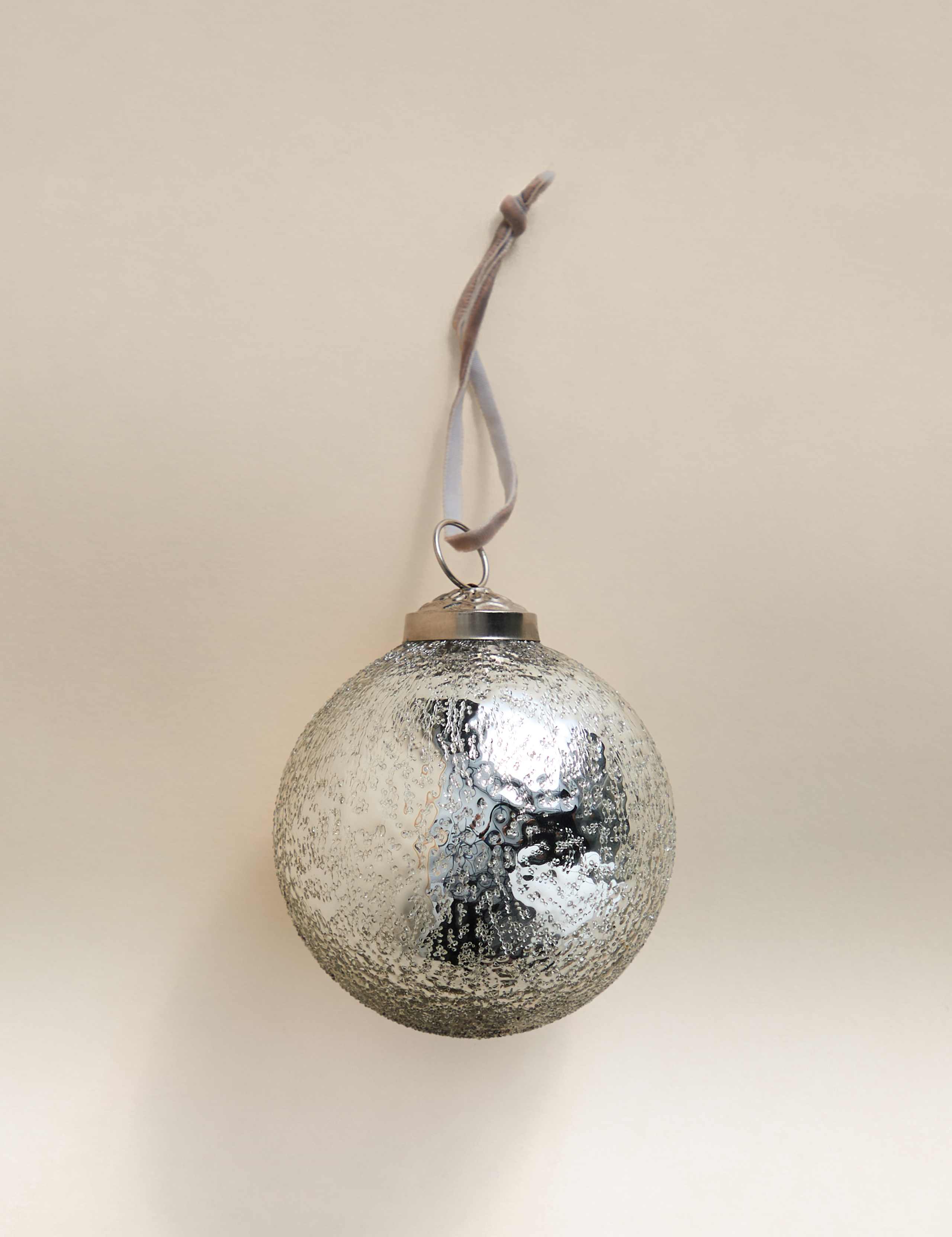Glass Mercury Oversized Bauble 2 of 3