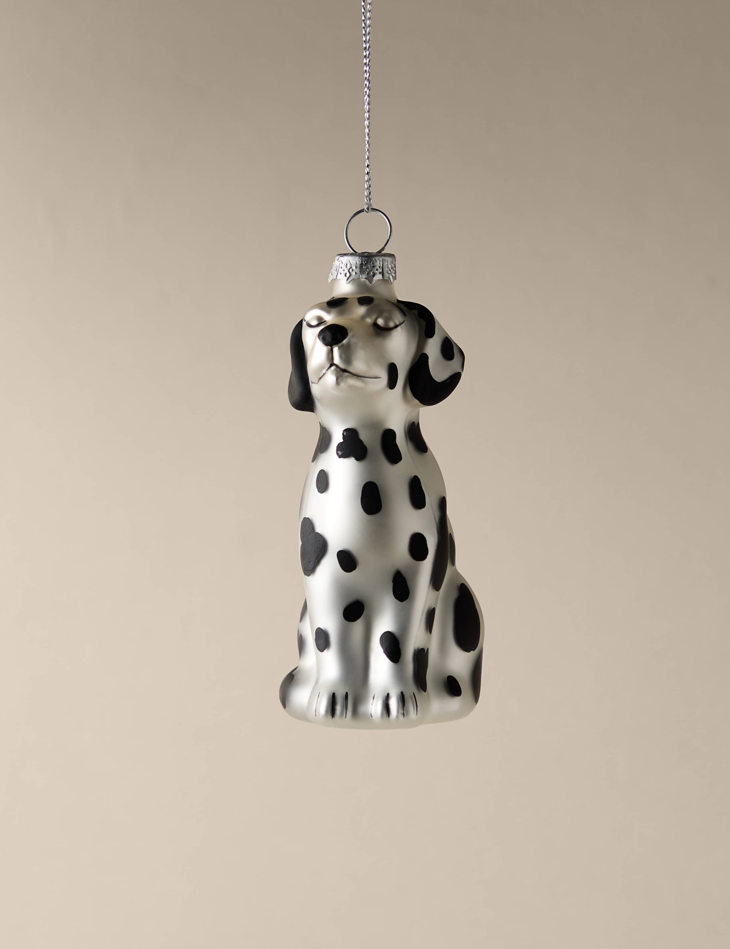 Glass Hanging Dalmatian Decoration 1 of 3