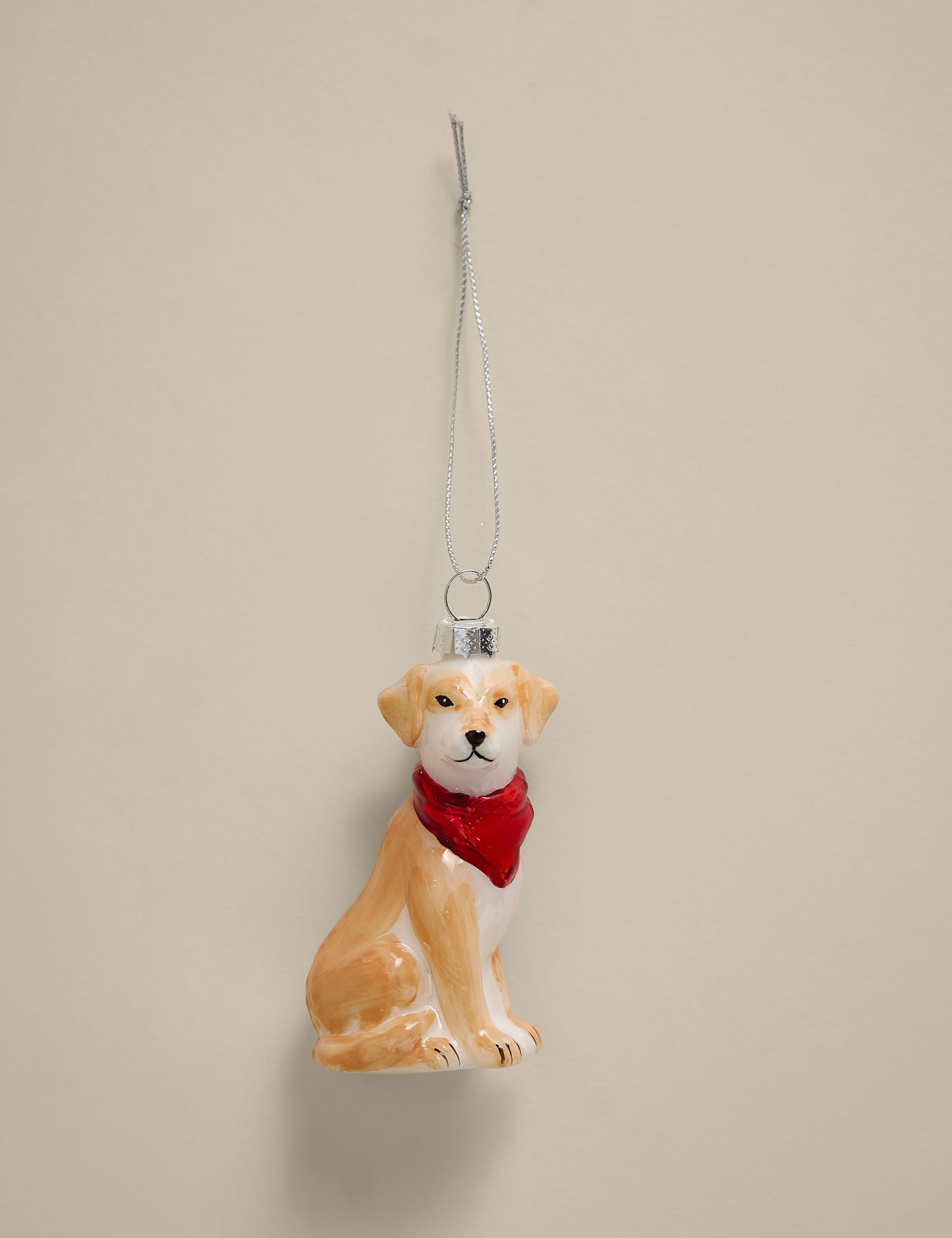 Glass Hanging Labrador Decoration 2 of 3
