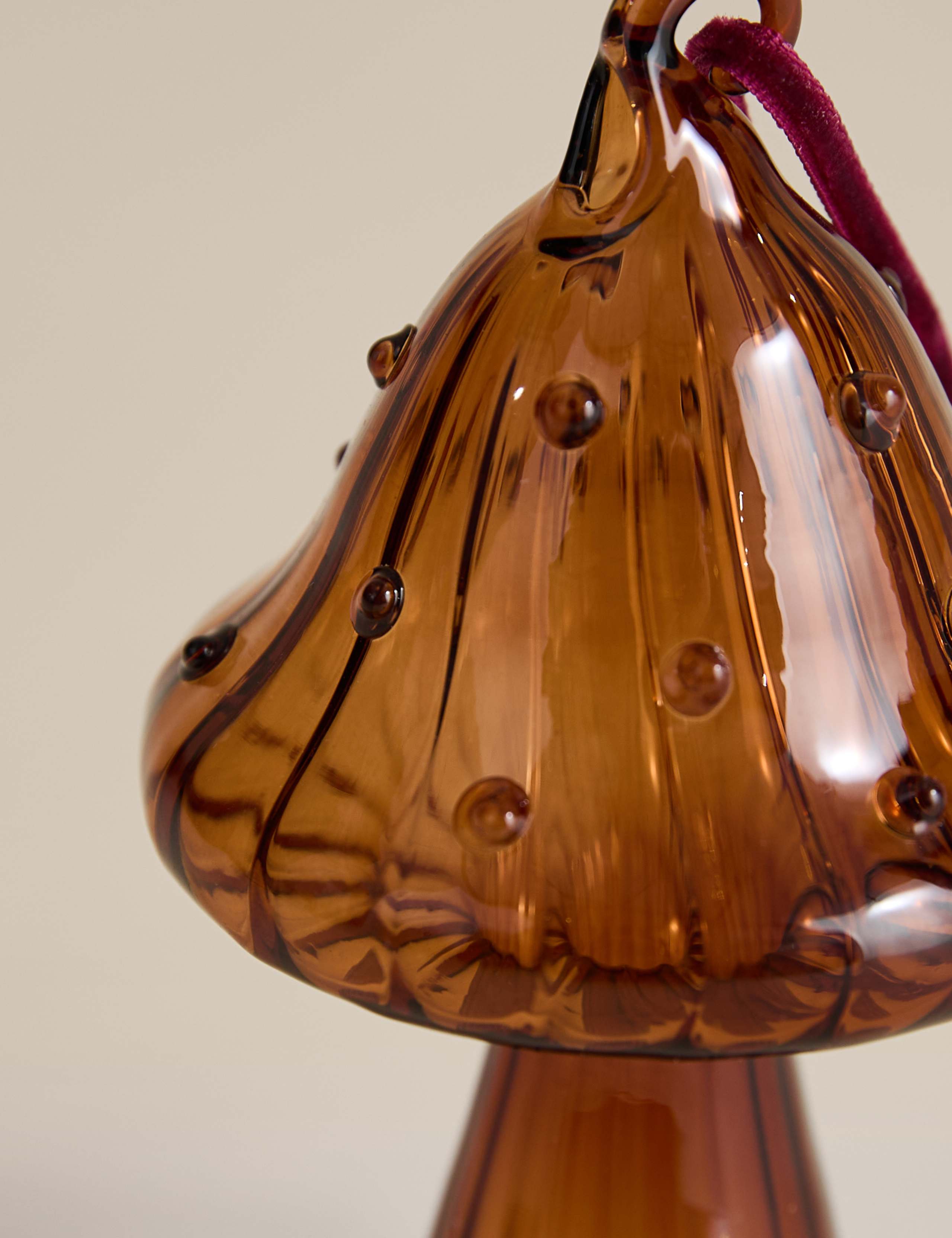 Glass Hanging Mushroom Decoration 2 of 2