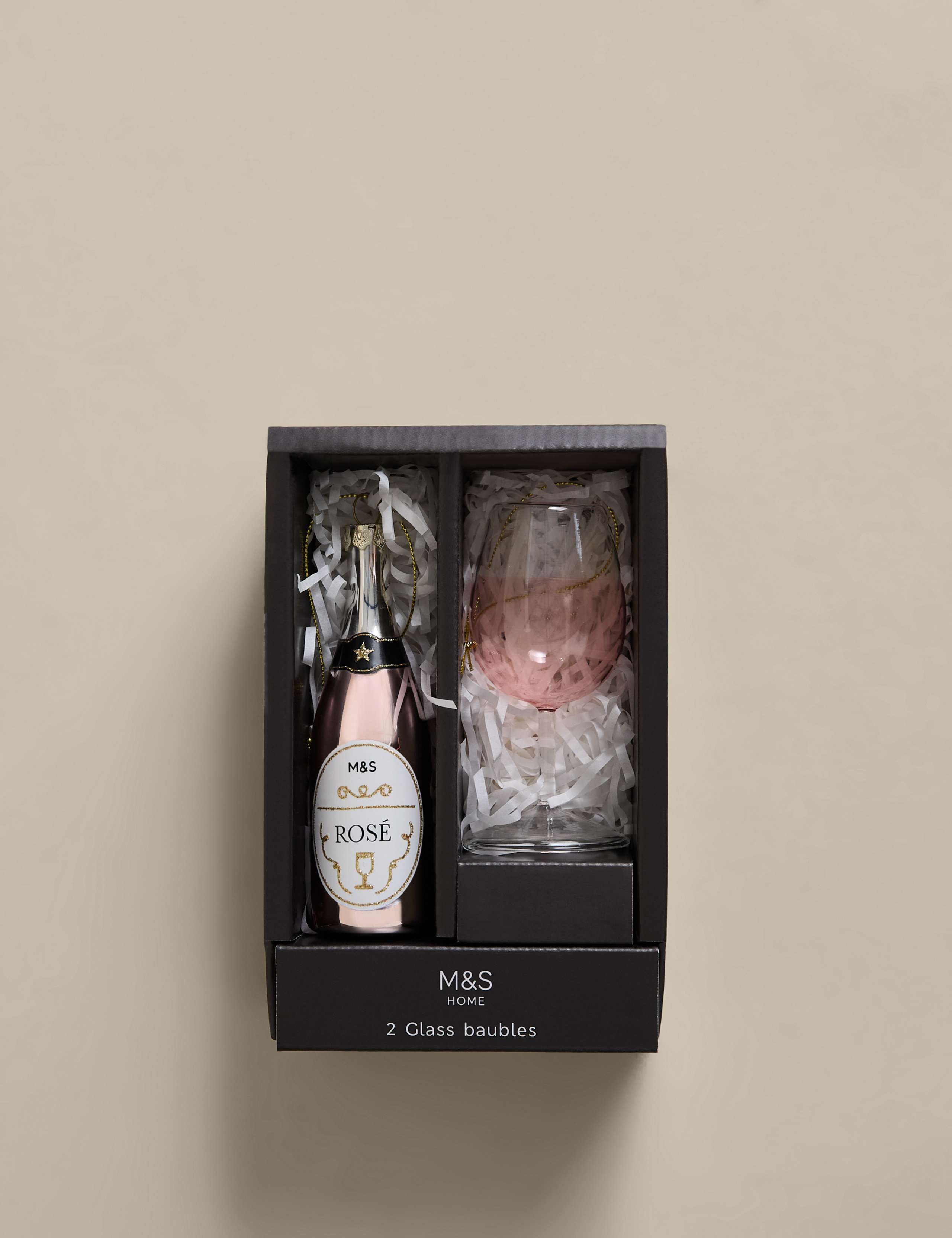 2pk Hanging Rosé Wine Decorations 2 of 3