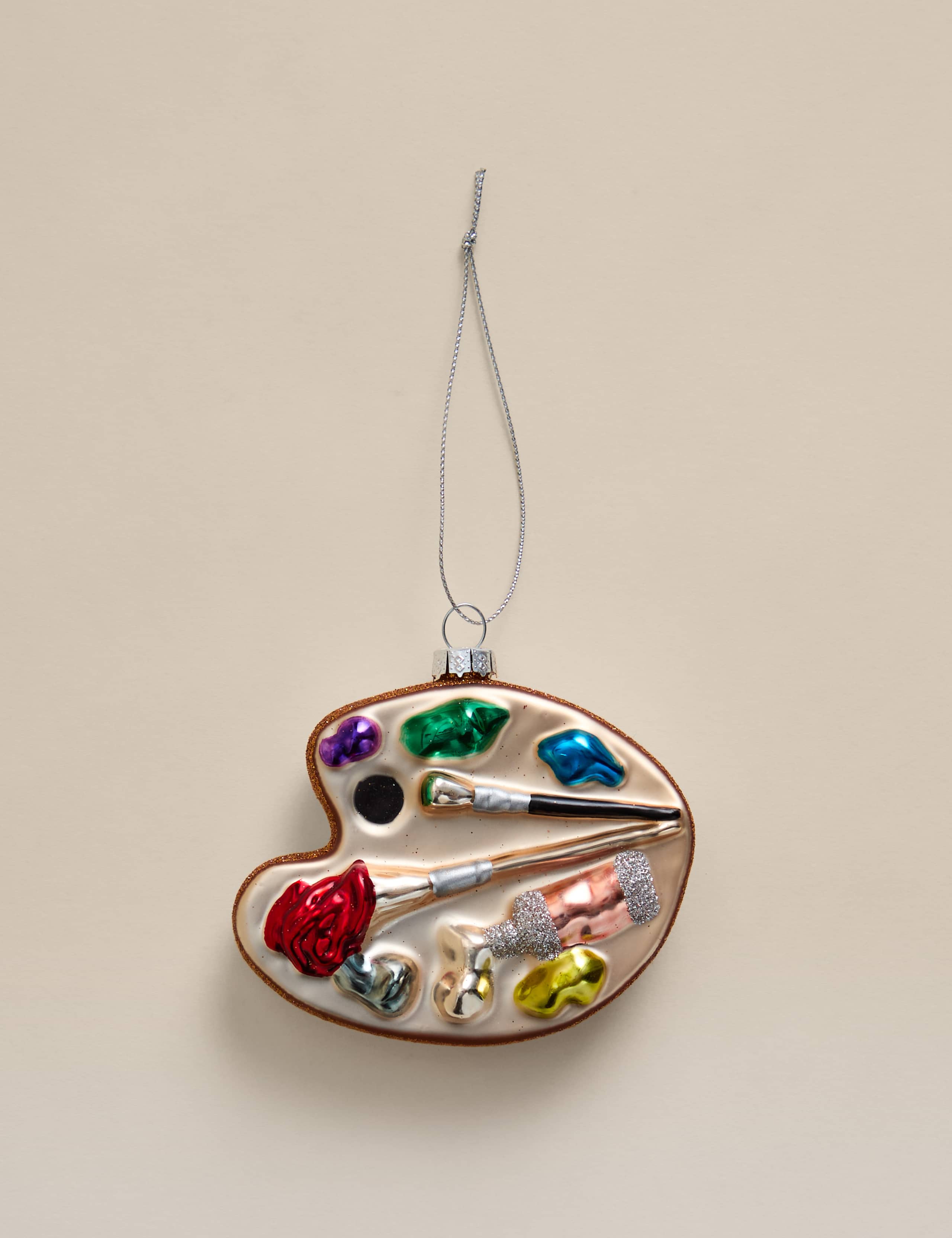 Glass Hanging Paint Palette Decoration 2 of 3