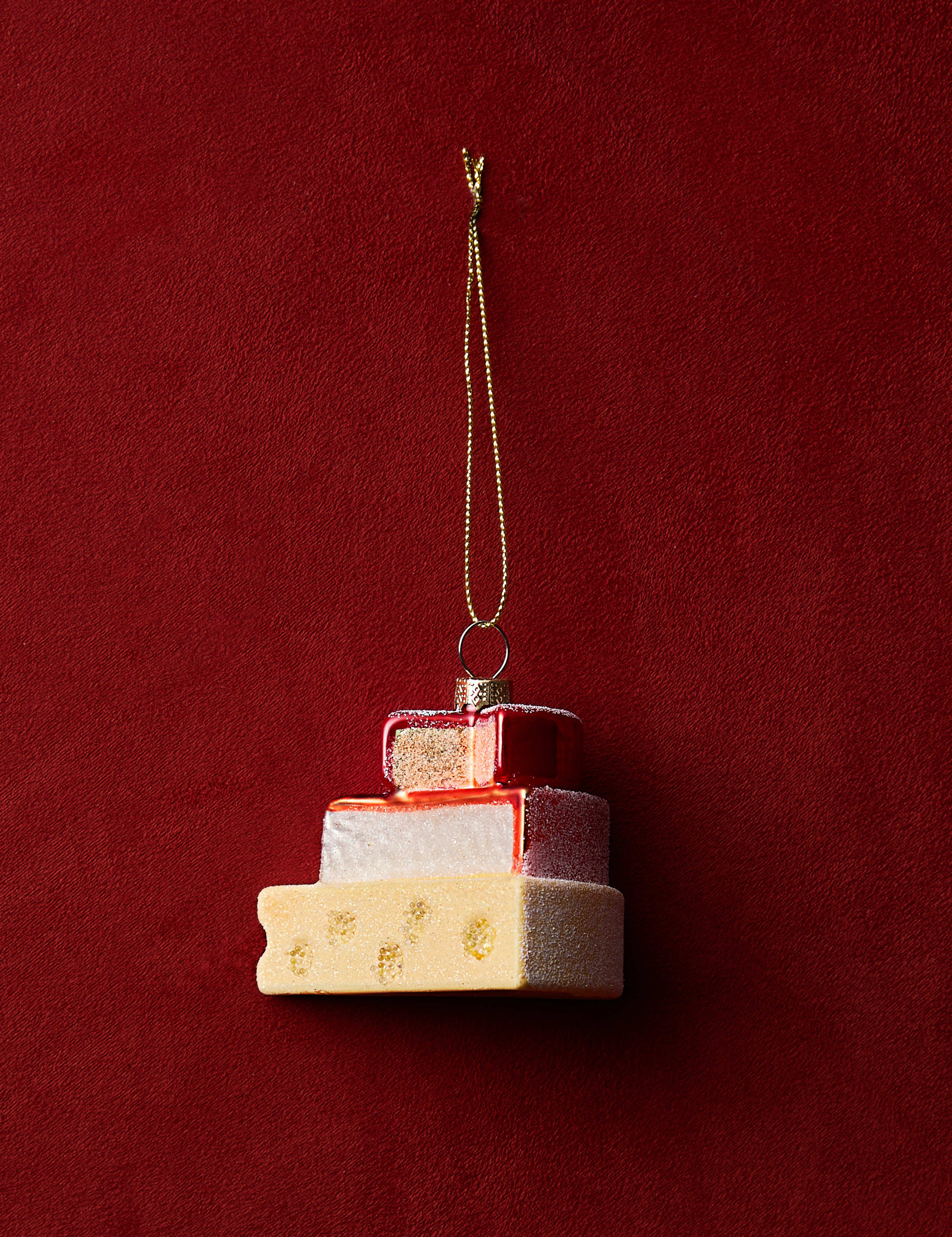 Glass Hanging Cheese Decoration 1 of 3