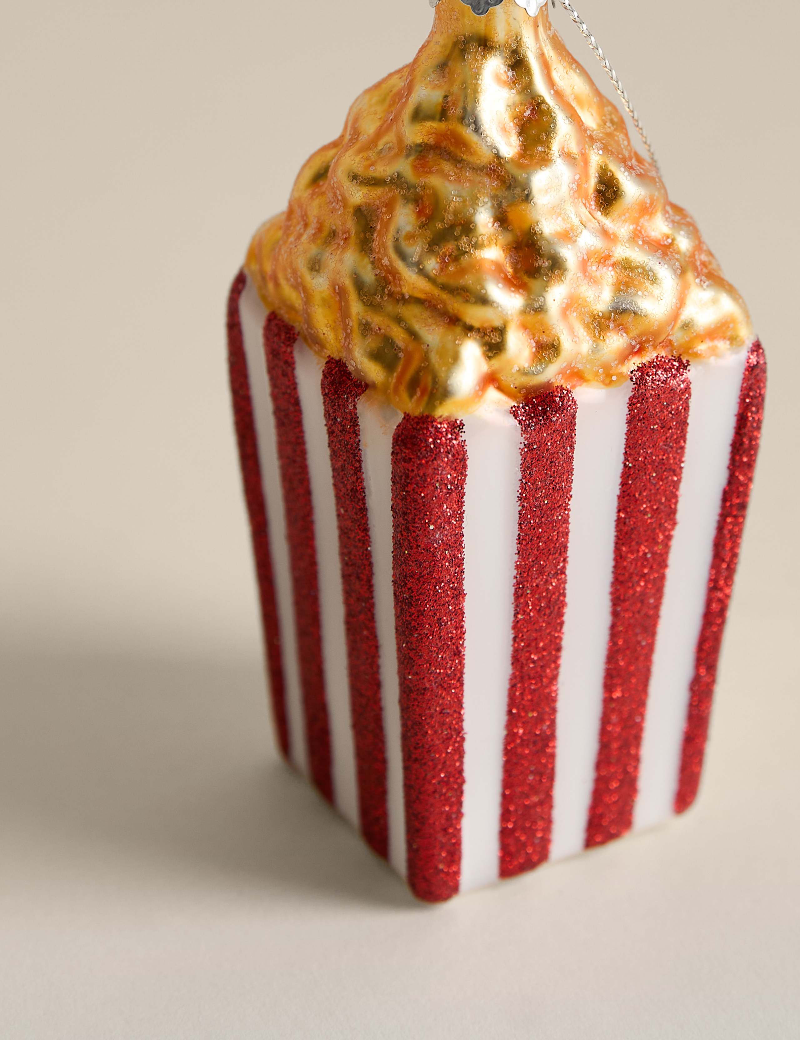 Glass Hanging Popcorn Decoration 2 of 2