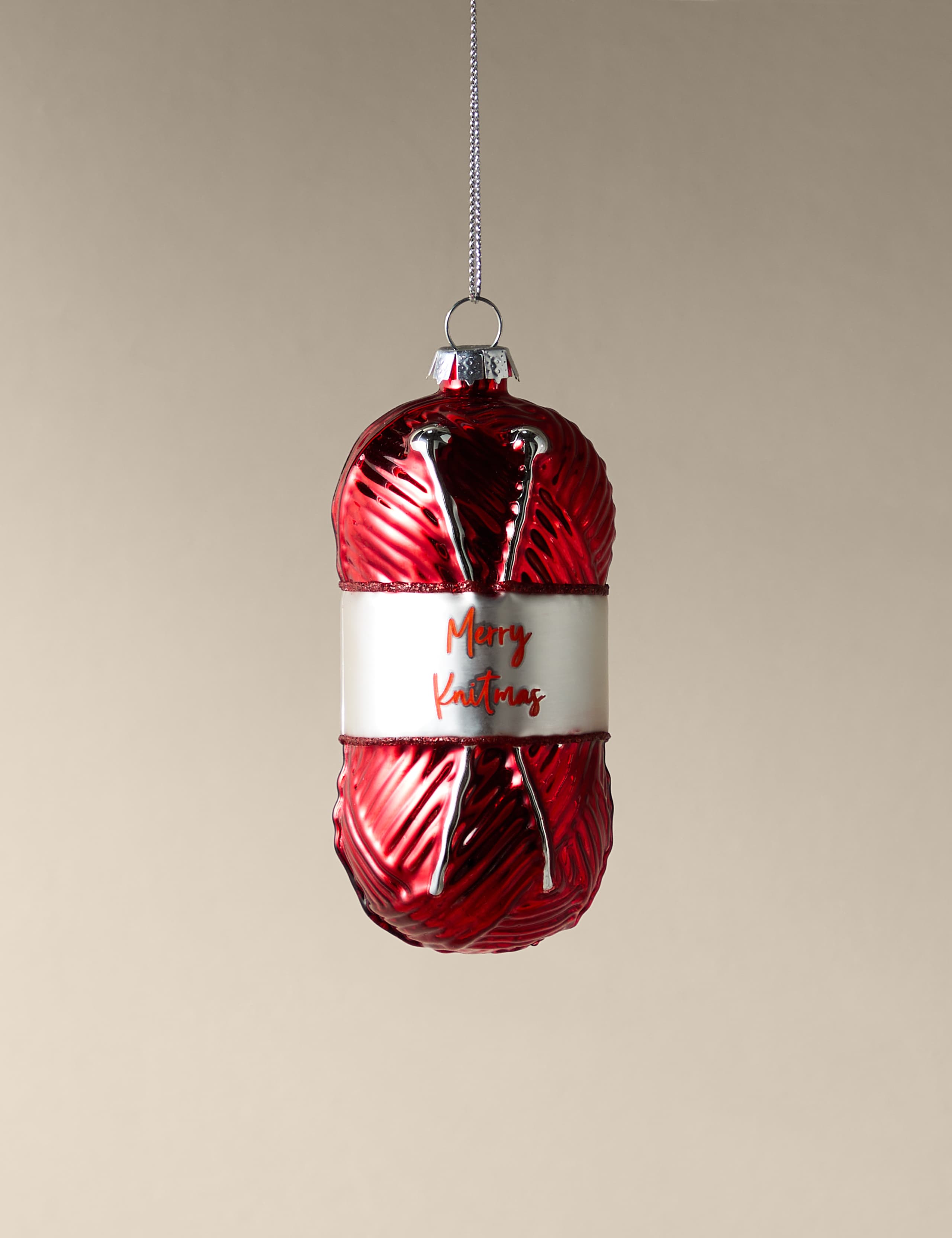 Knitting Glass Hanging Decoration 1 of 3