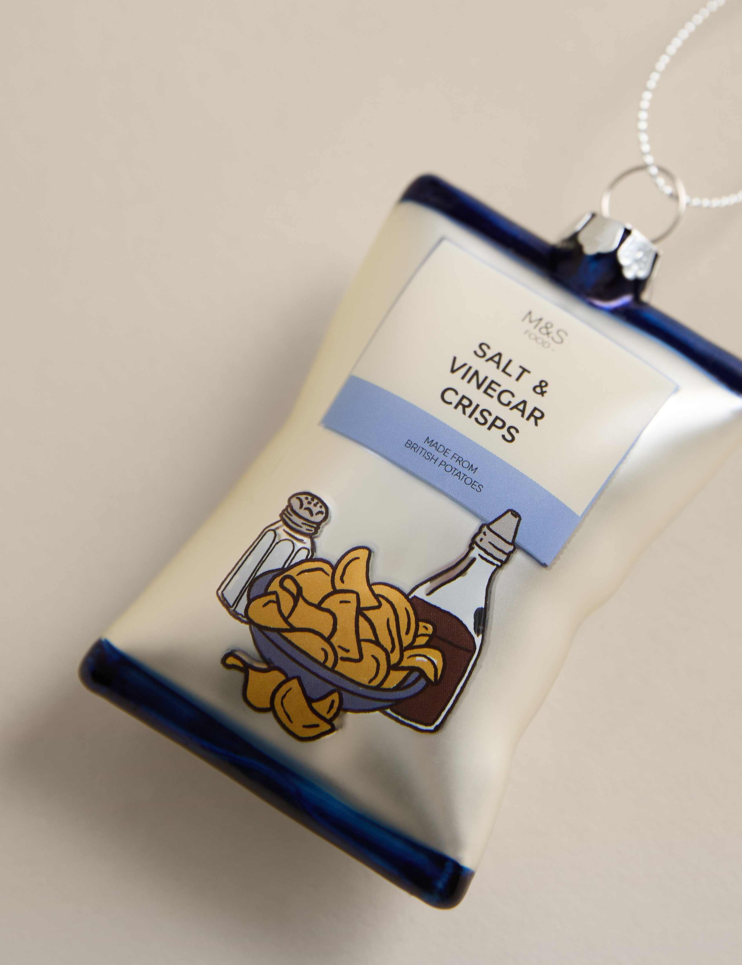 Glass Hanging Bag of Crisps Decoration 2 of 2