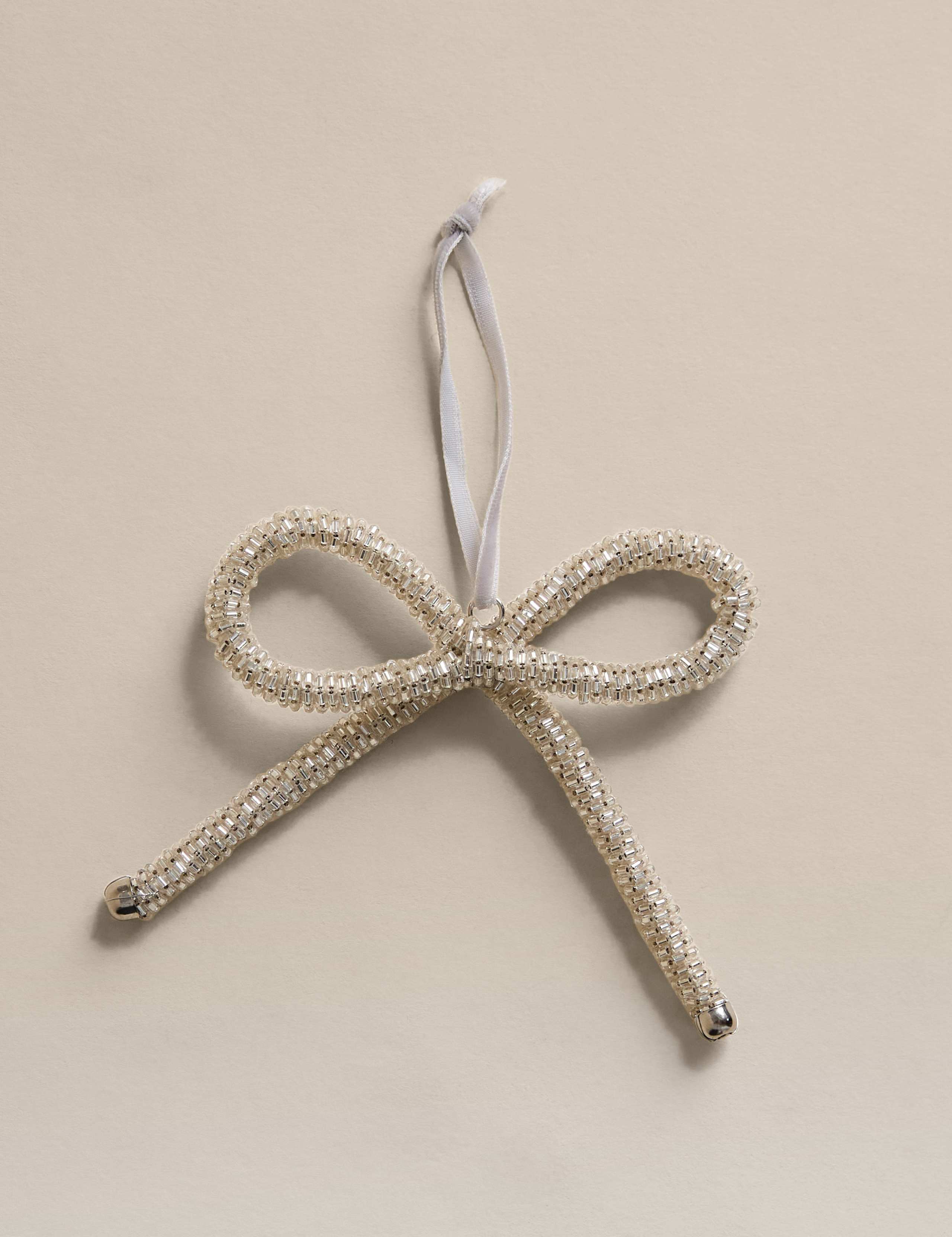 Hanging Beaded Bow Decoration 2 of 3