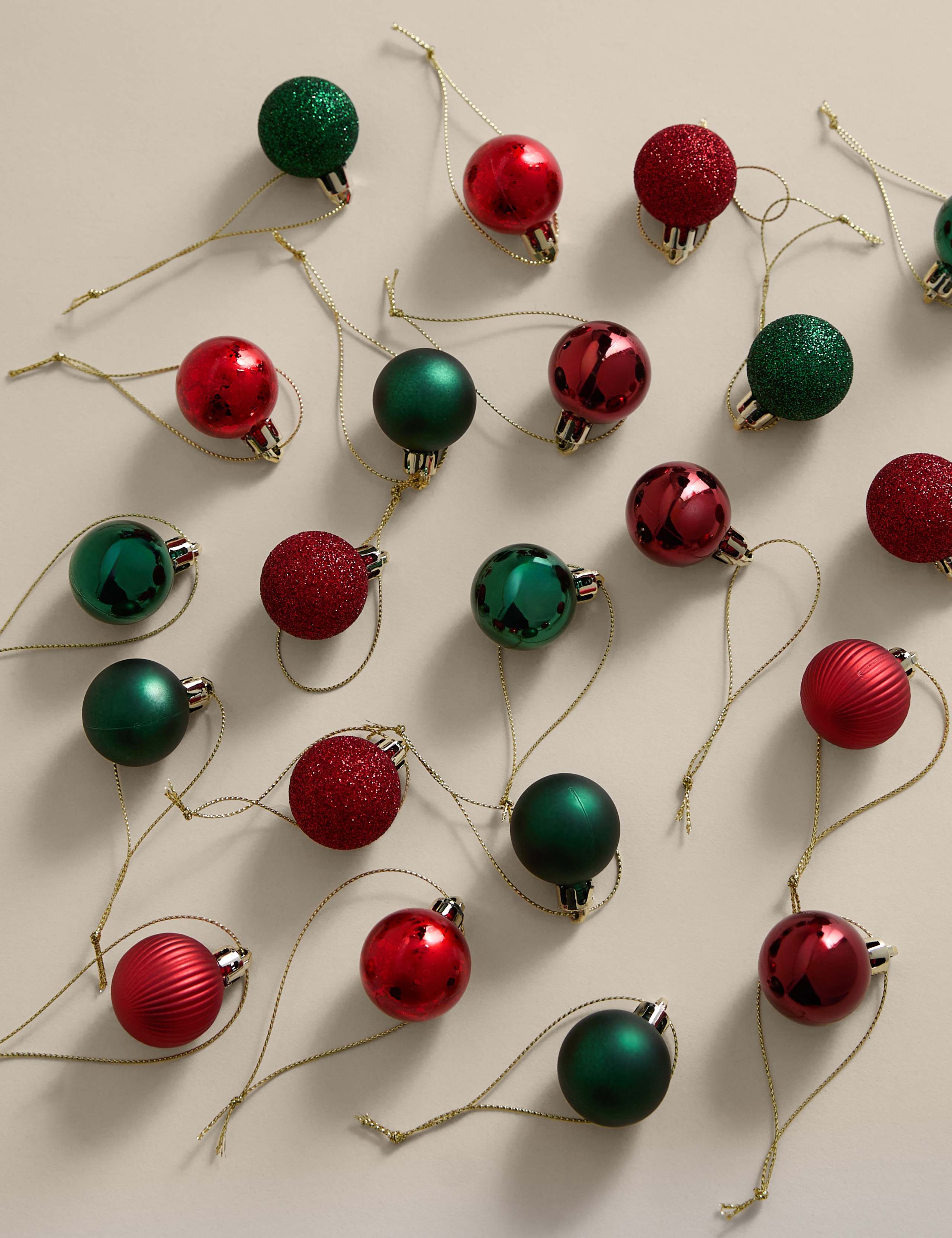 49pk Mini Shatterproof Baubles 1 of 3
