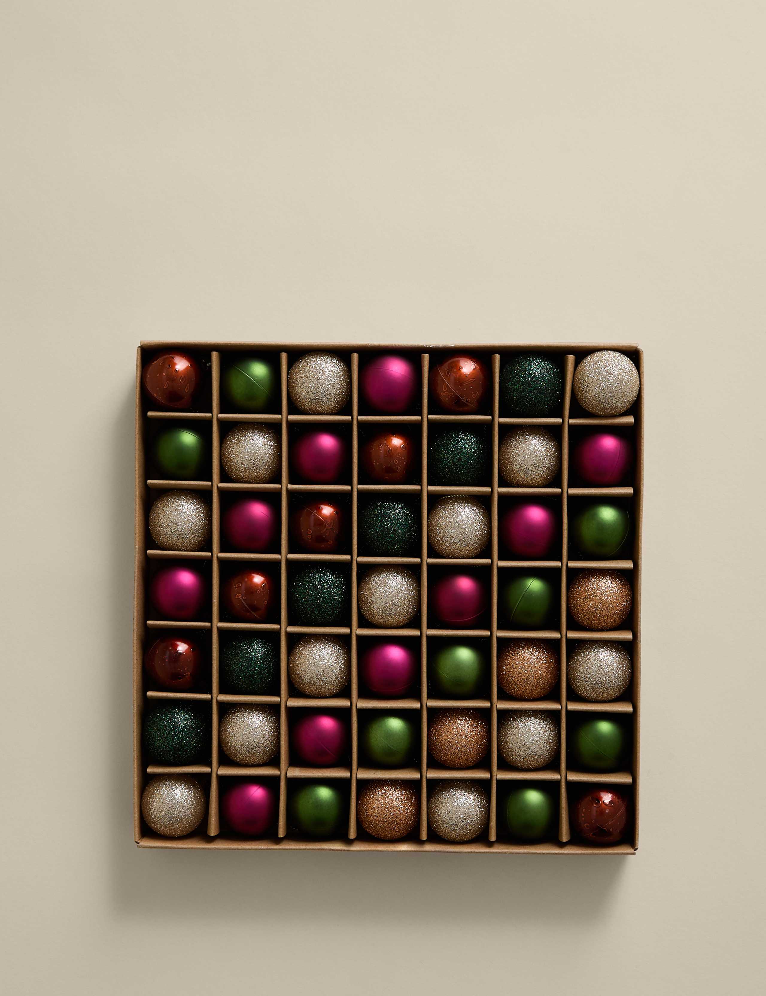 49pk Mini Shatterproof Baubles 2 of 3