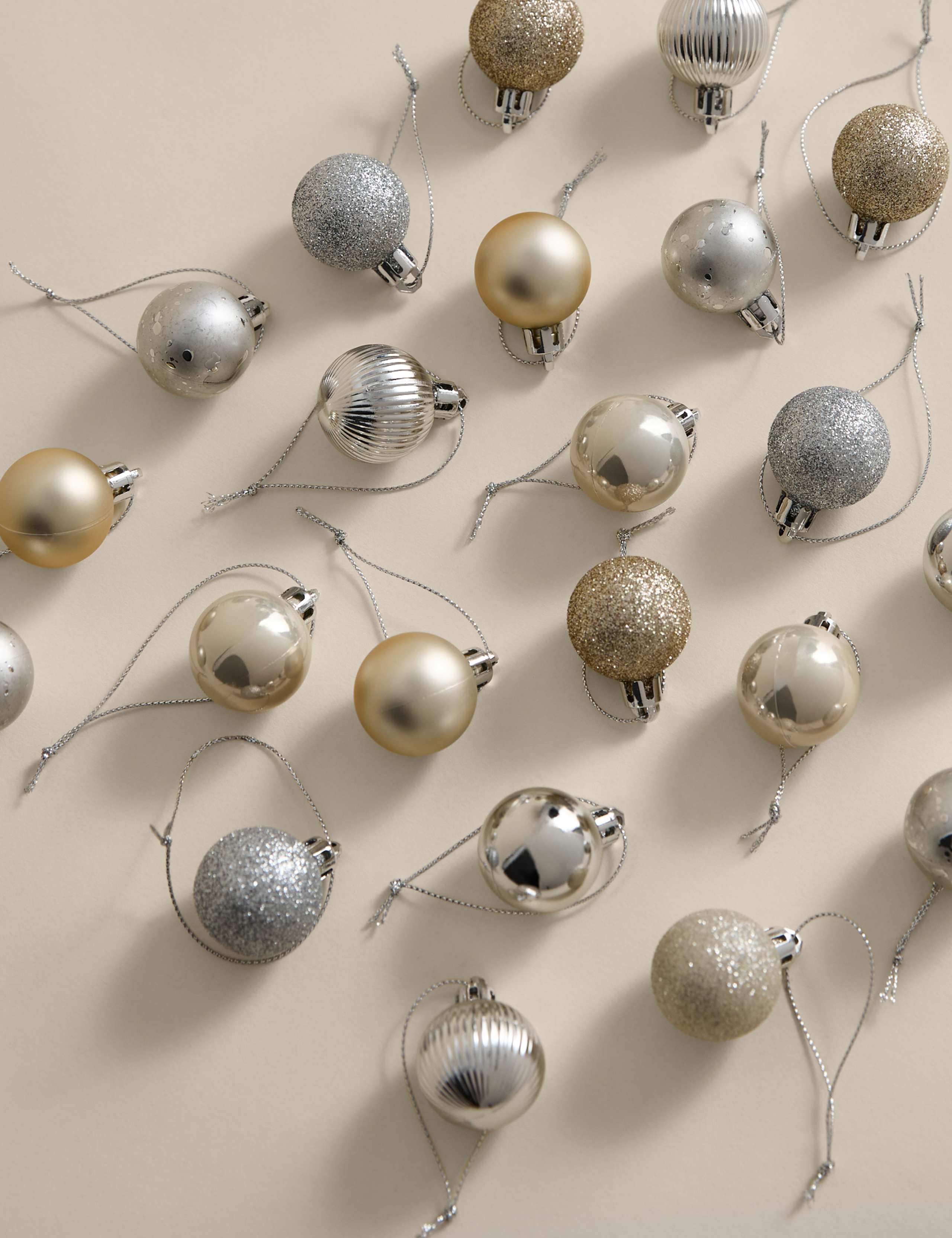 49pk Mini Shatterproof Baubles 1 of 3