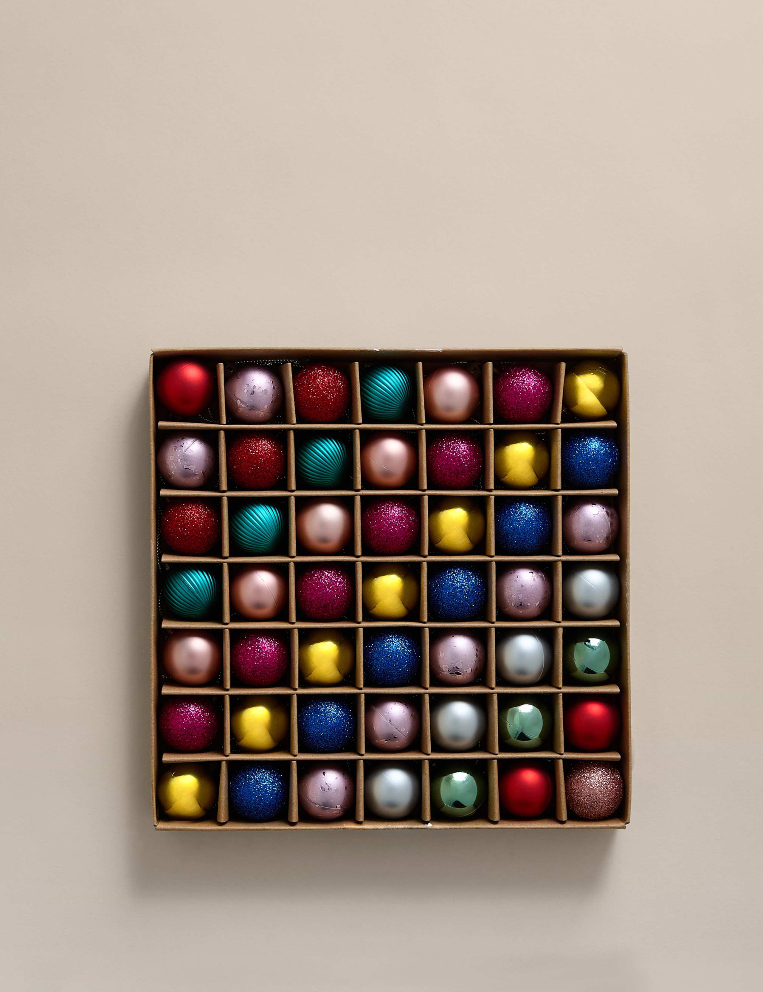 49pk Mini Shatterproof Baubles 2 of 3