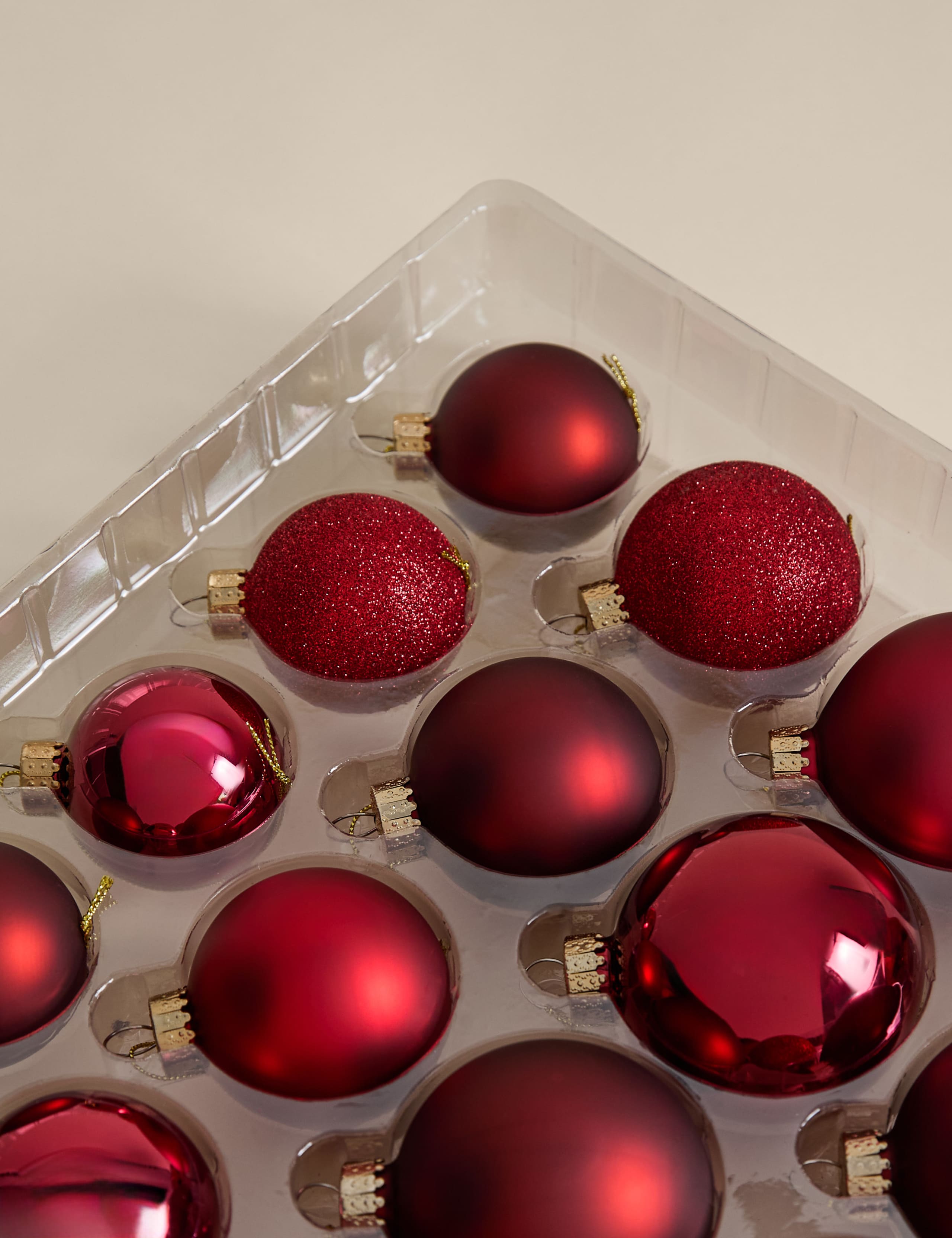 50pk Glass Baubles 3 of 3