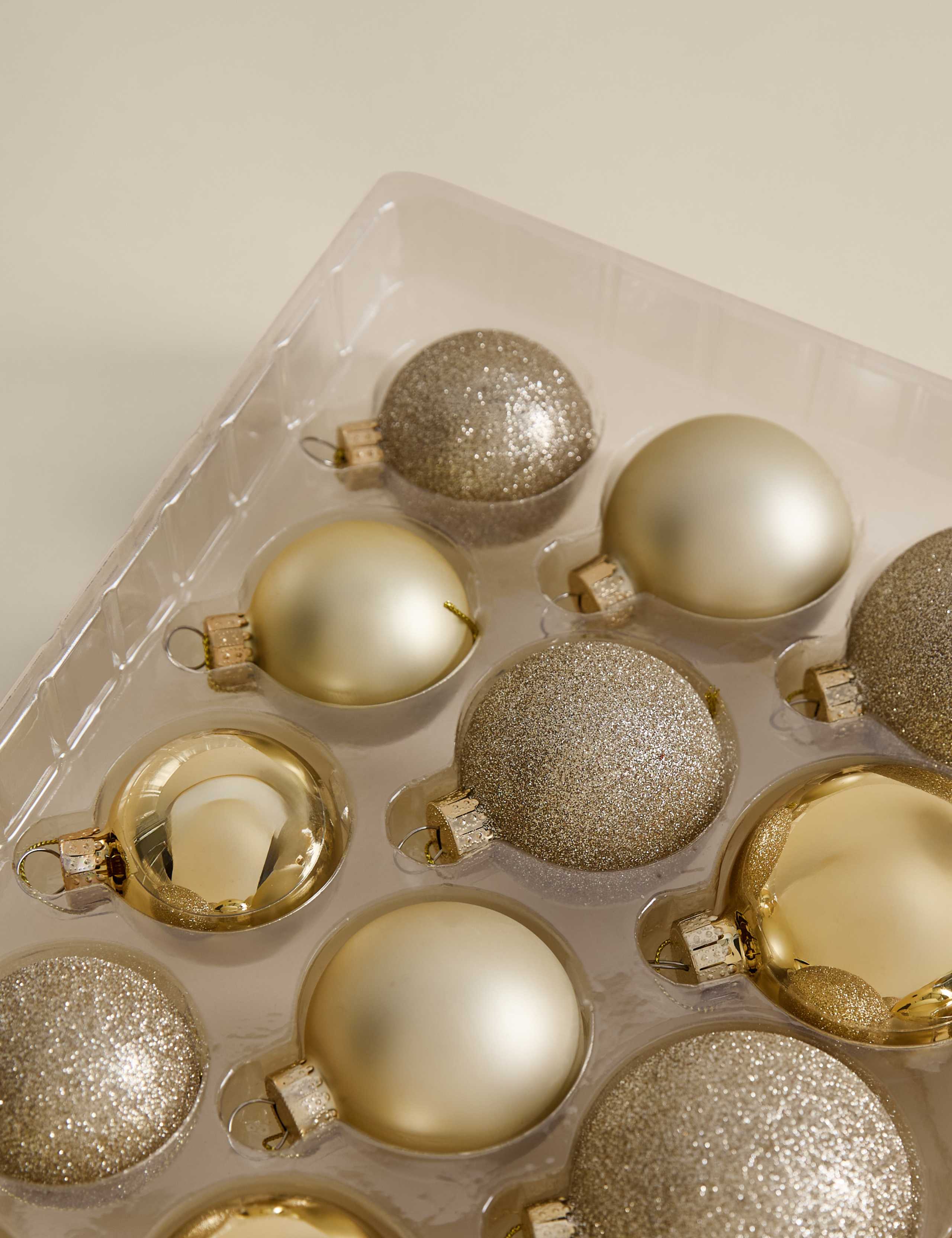 50pk Glass Baubles 3 of 3