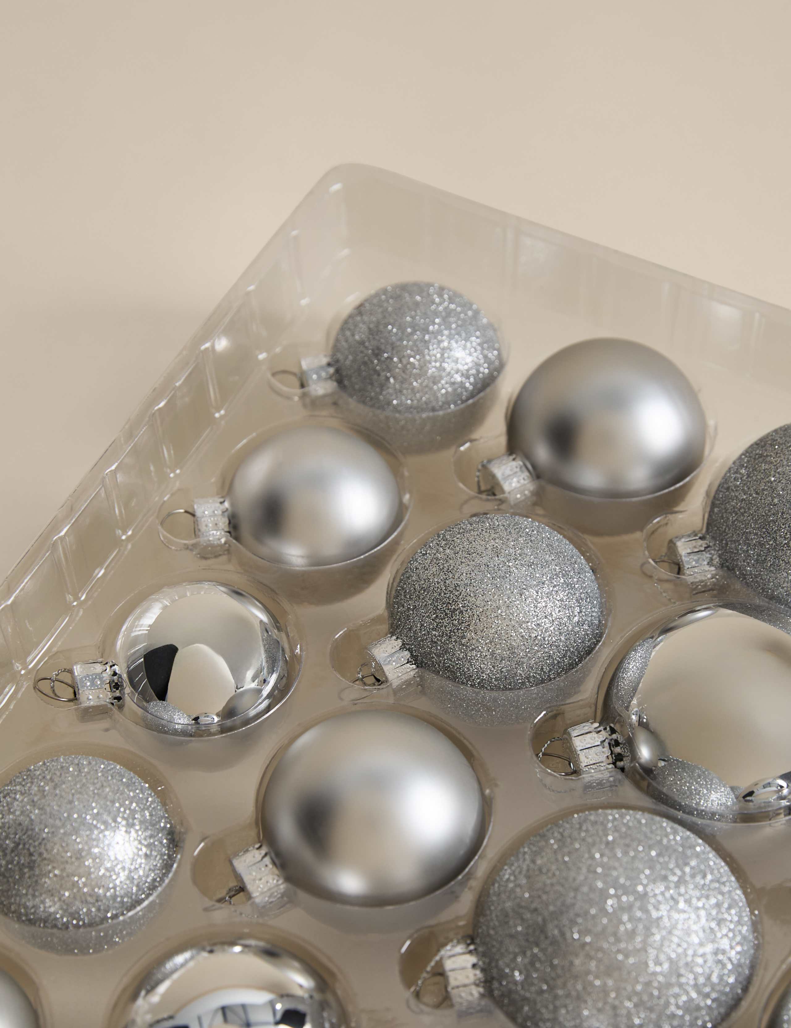 50pk Glass Baubles 3 of 3