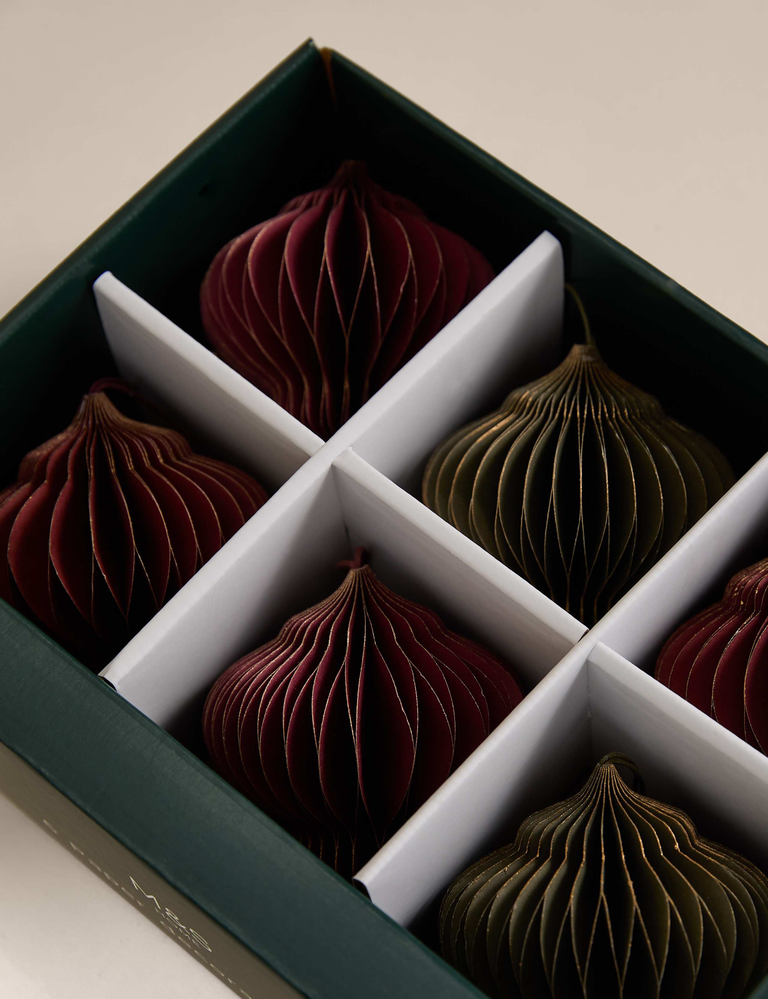 6pk Paper Hanging Baubles 3 of 3
