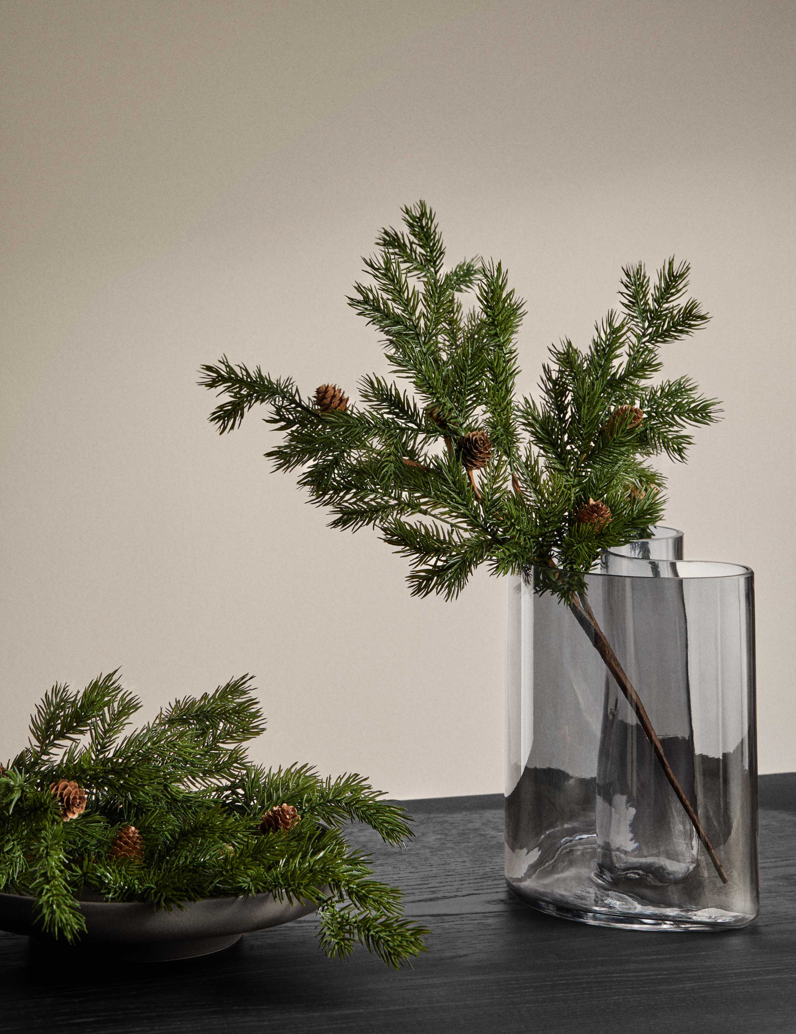 2pk Green Pine Cone Tree Picks 1 of 4