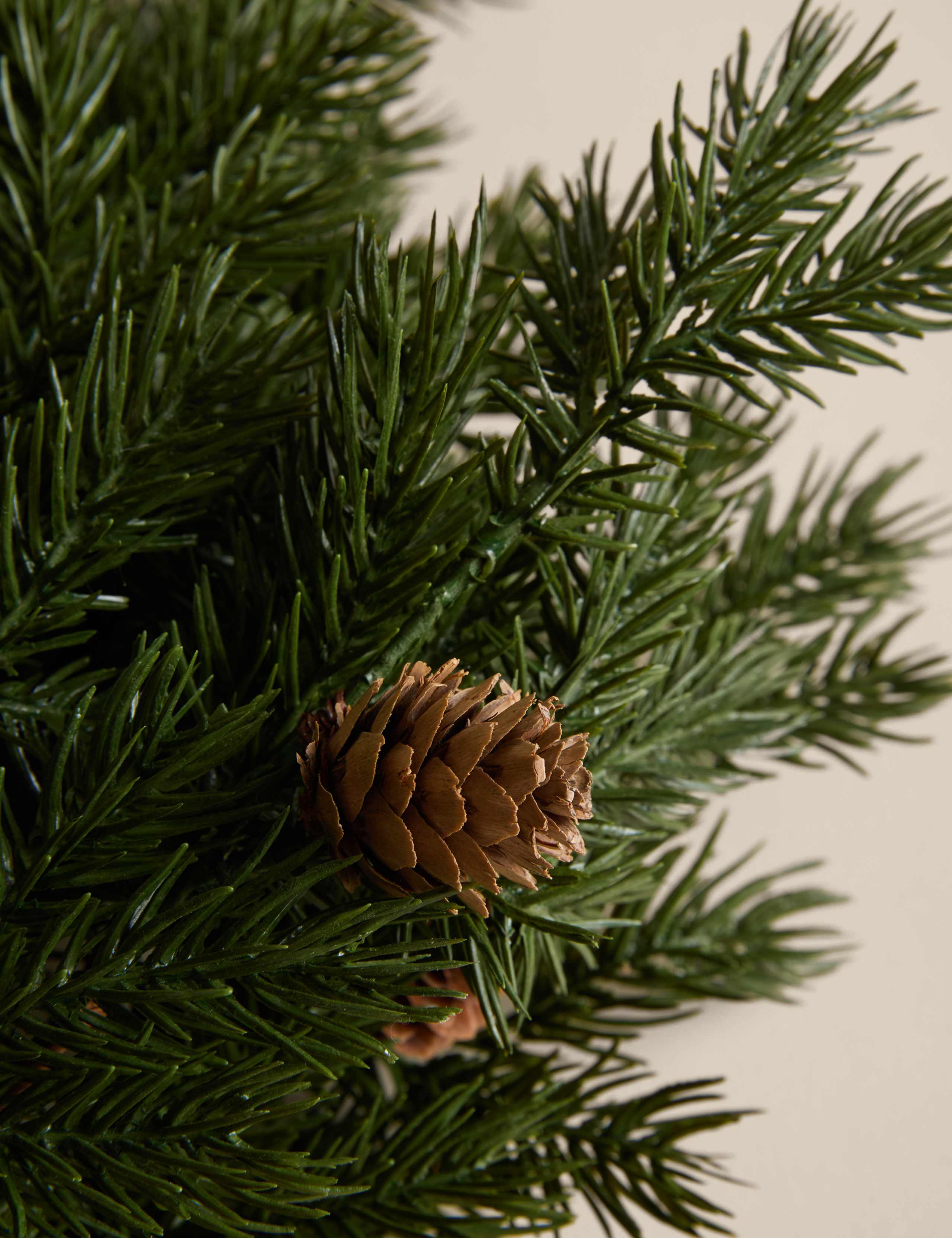 2pk Green Pine Cone Tree Picks 3 of 4