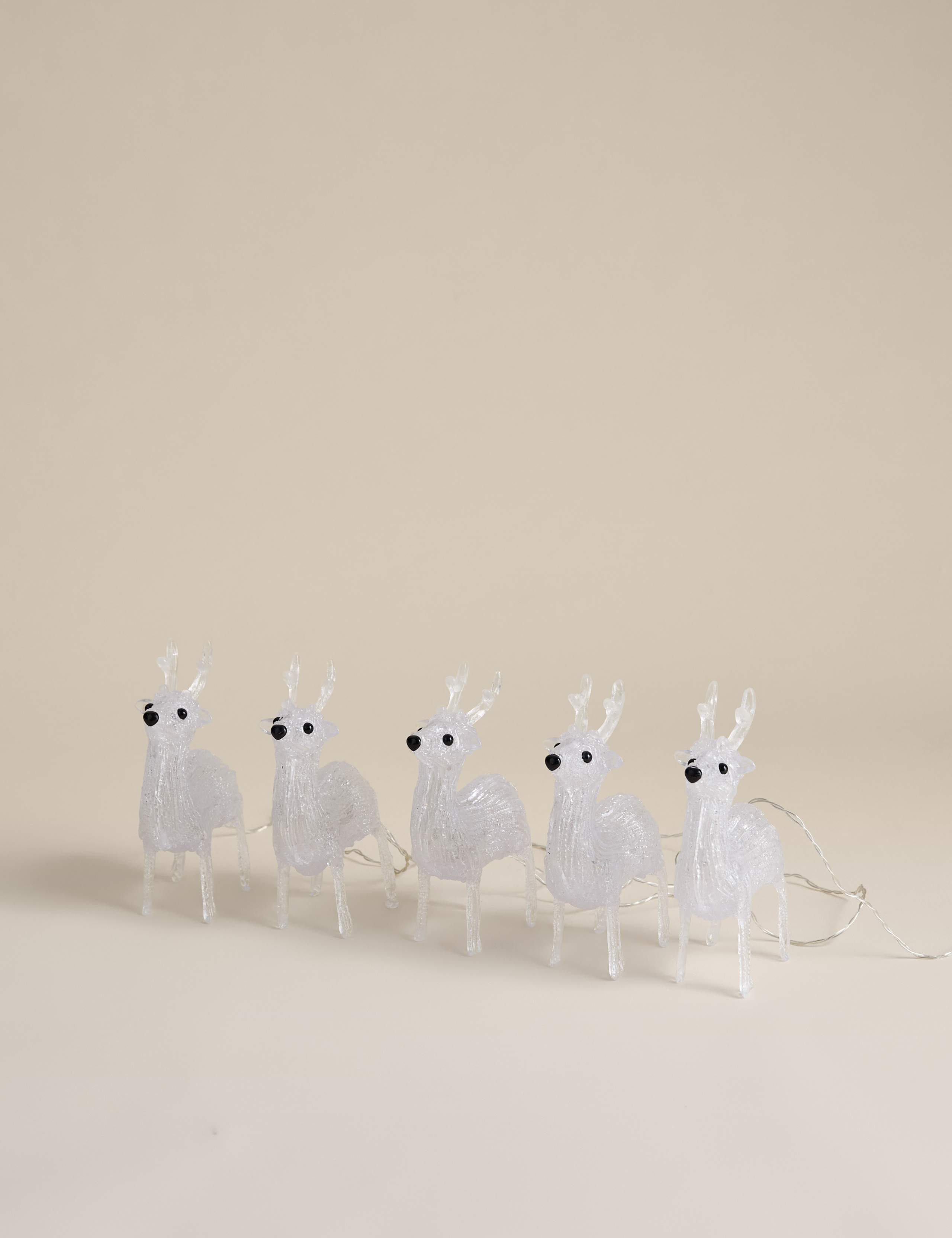 5pk Light Up Reindeer Room Decorations 4 of 4