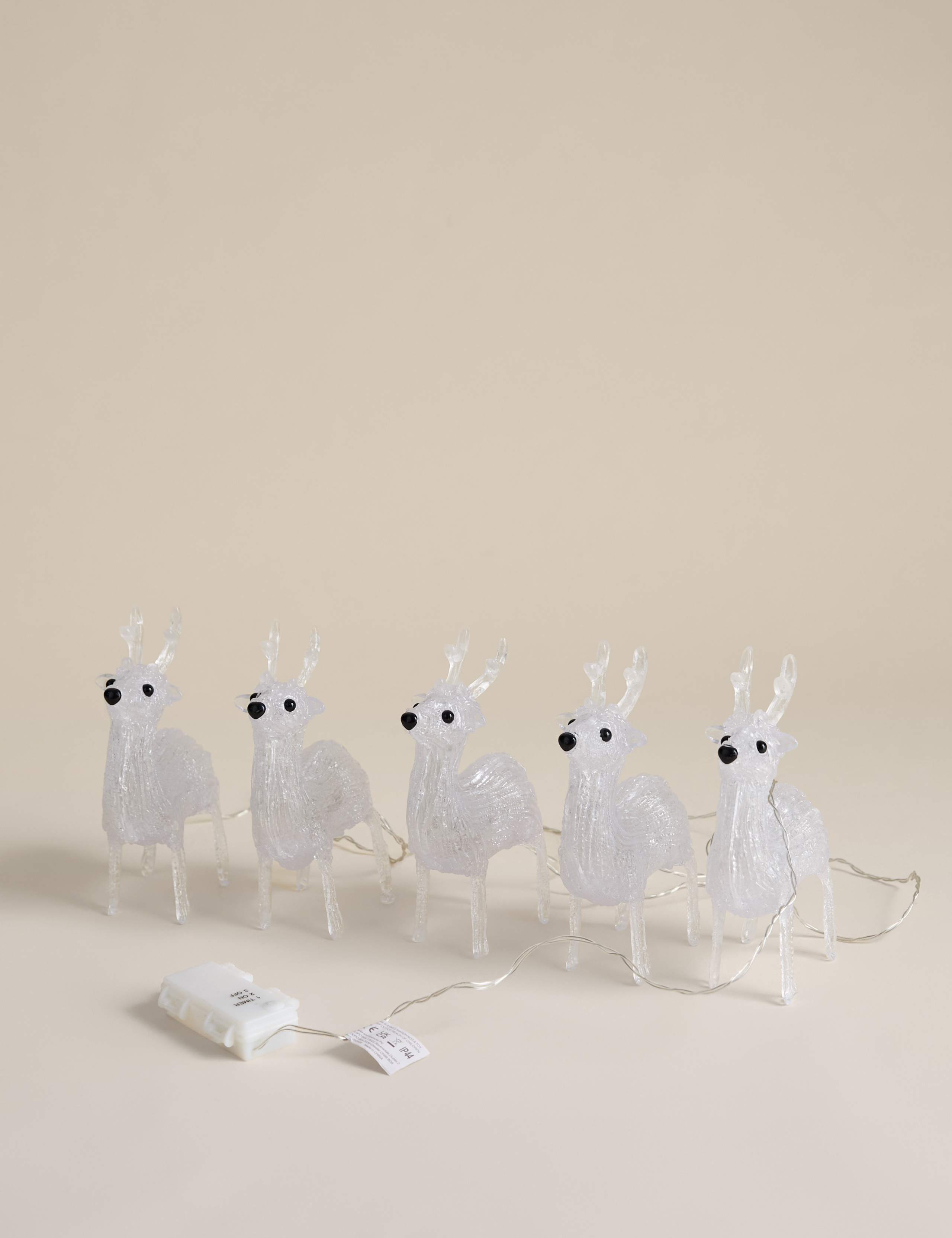 5pk Light Up Reindeer Room Decorations 2 of 4
