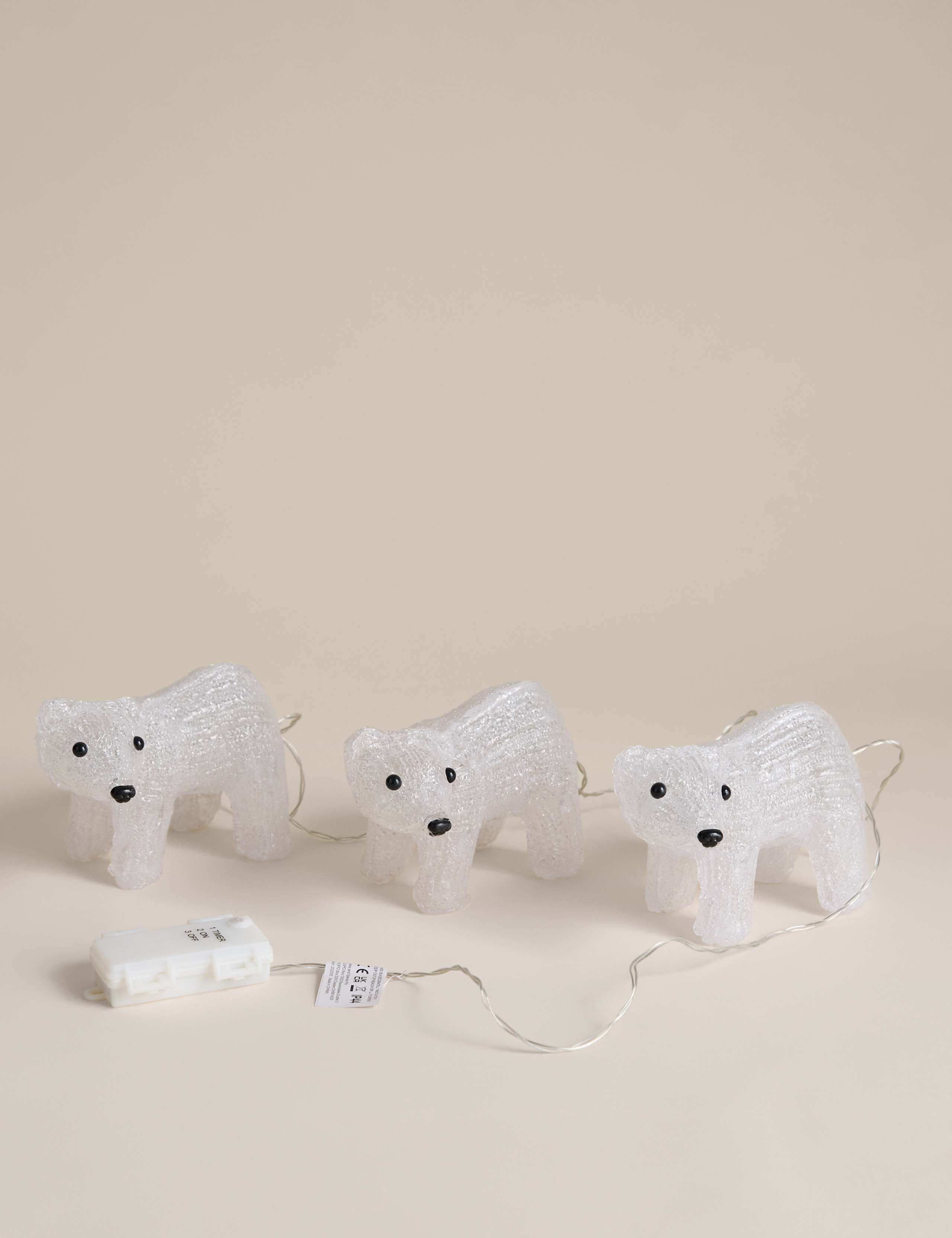 3pk Light Up Polar Bear Room Decorations 4 of 4