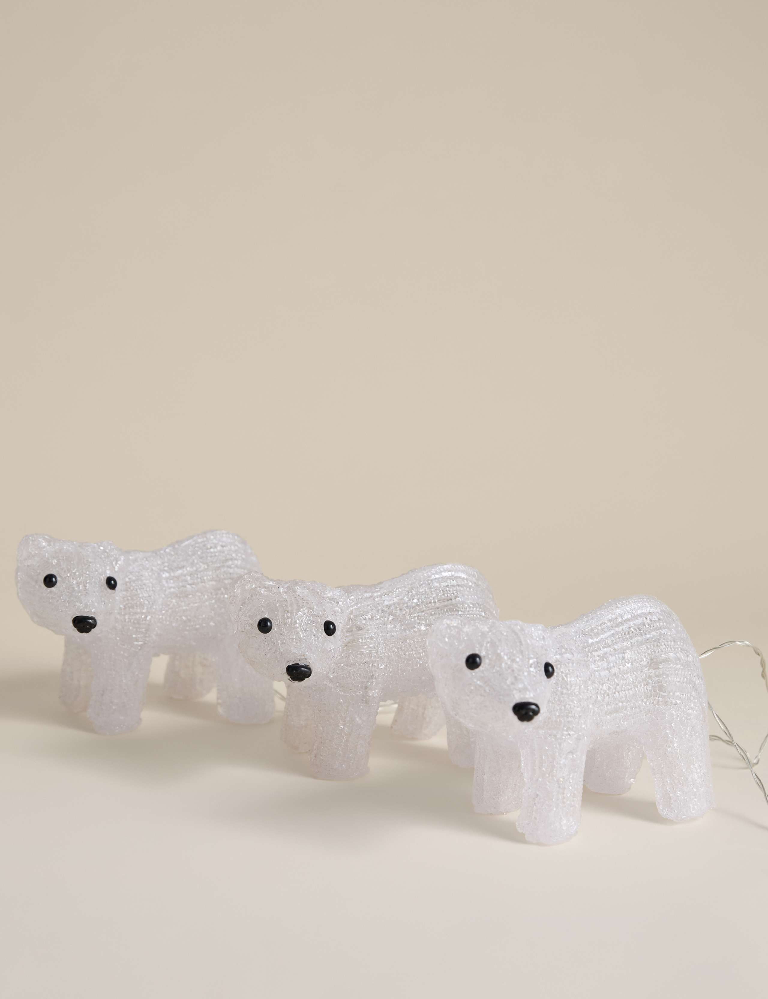 3pk Light Up Polar Bear Room Decorations 2 of 4