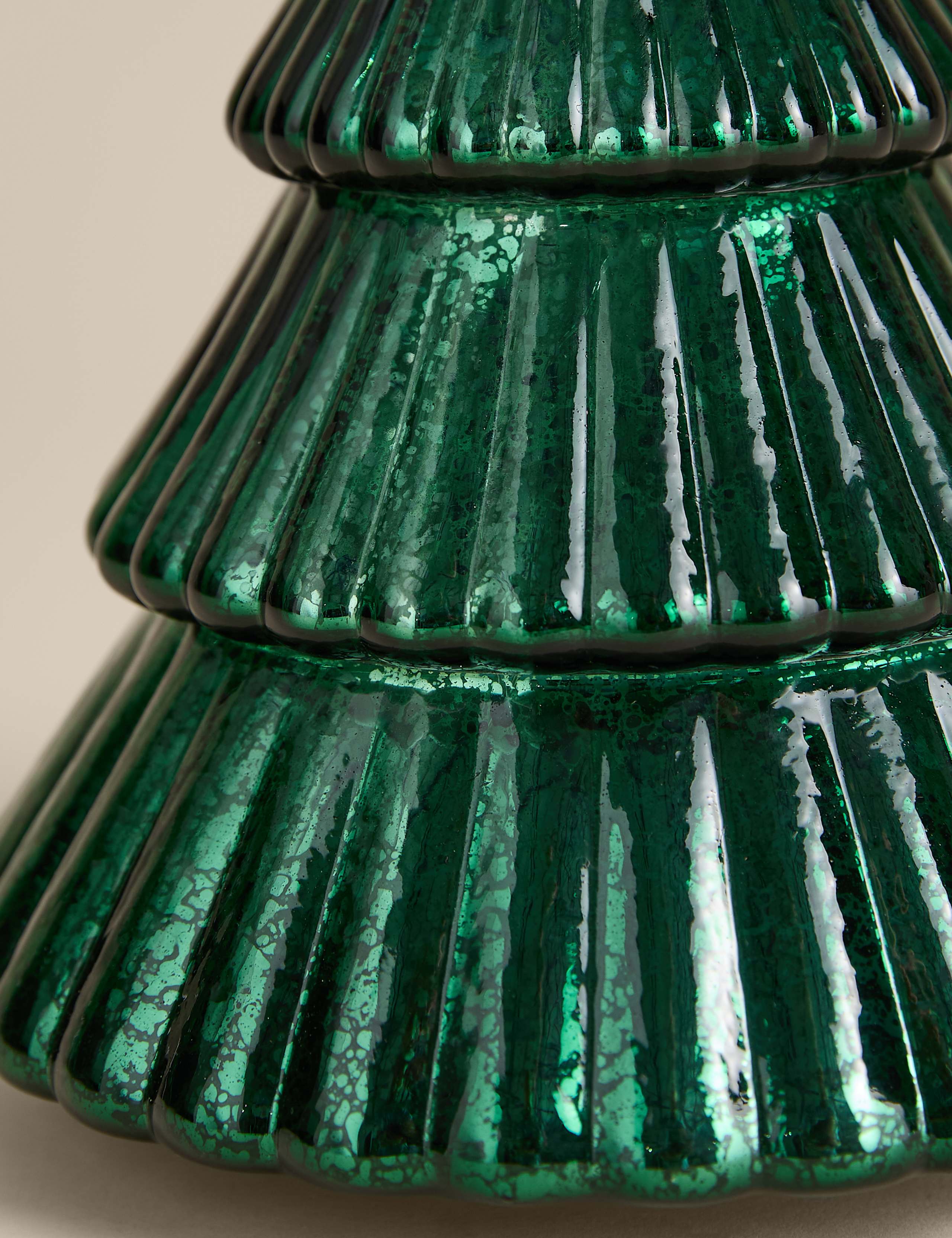 Glass Light Up Wide Tree Decoration 3 of 4