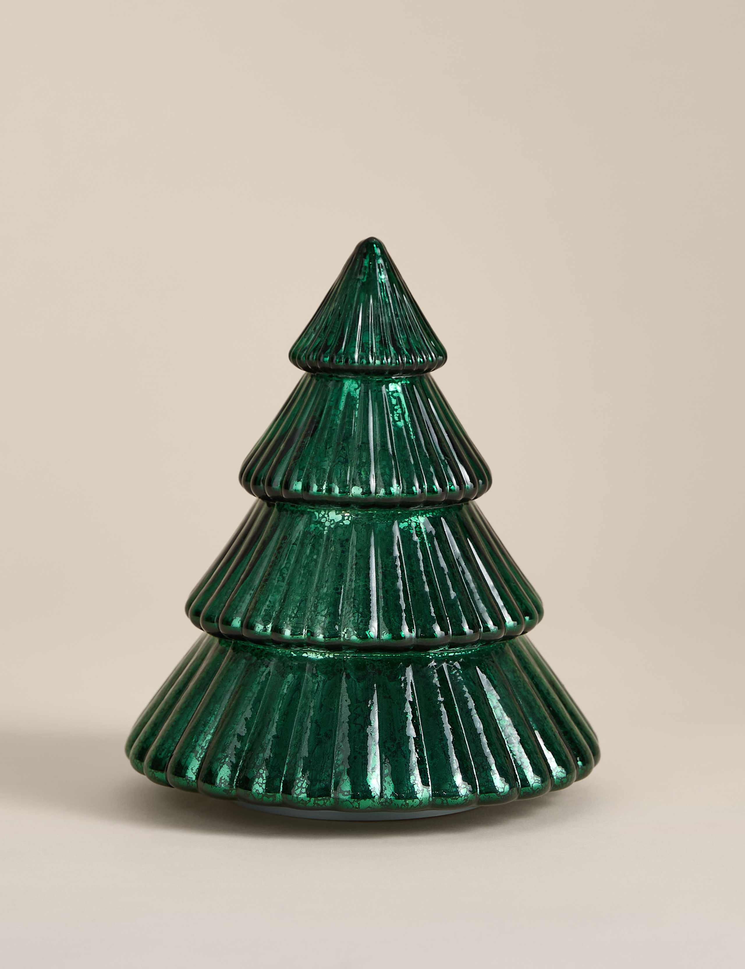 Glass Light Up Wide Tree Decoration 2 of 4