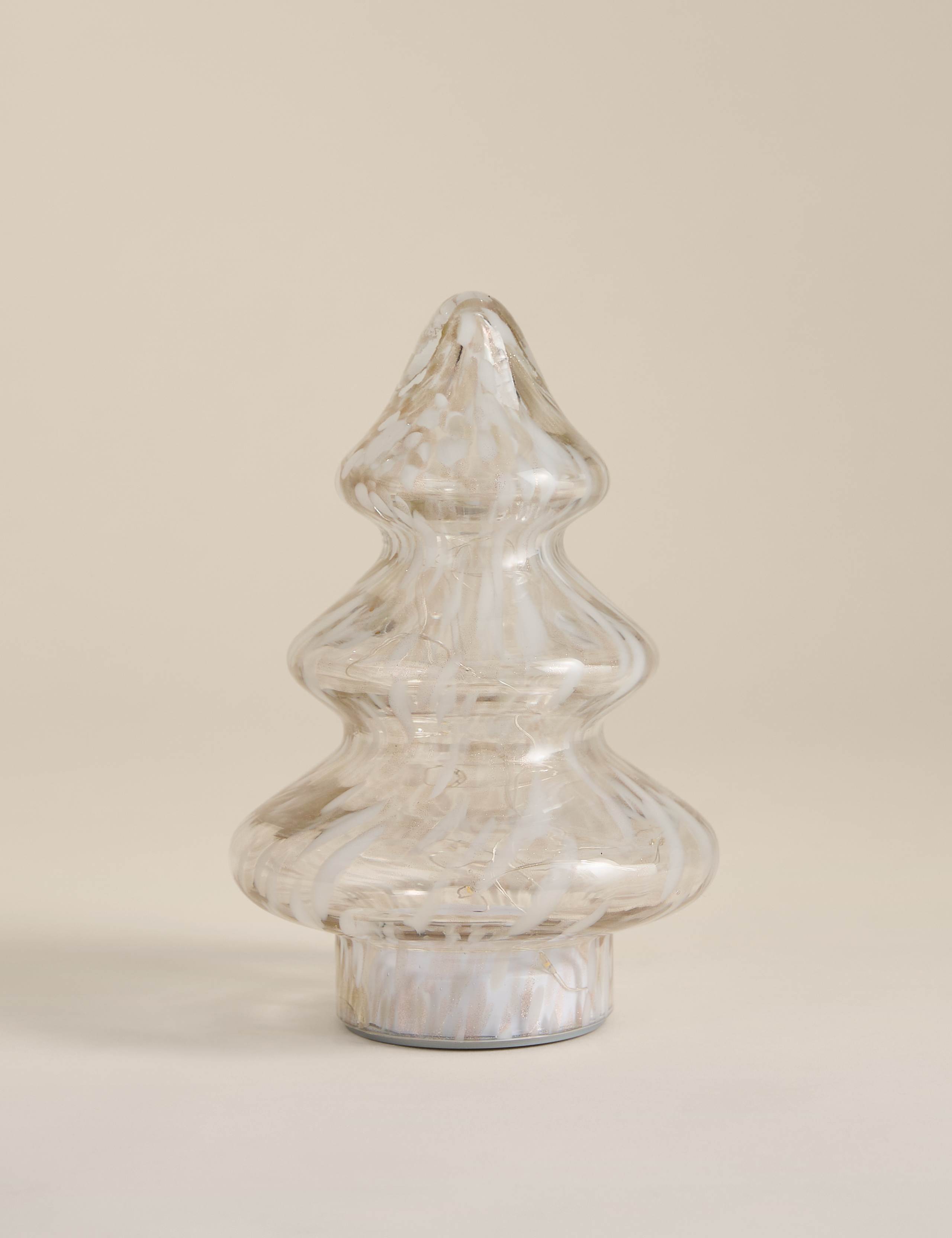 Confetti Glass Light Up Tree Decoration 2 of 4
