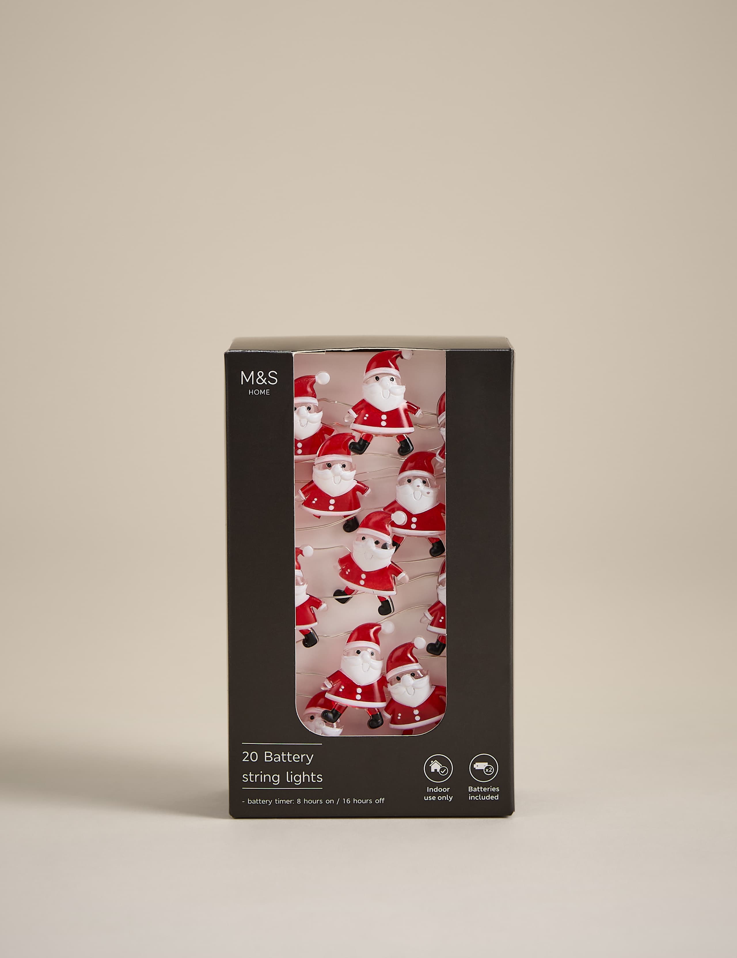 20 Santa Battery String Lights 3 of 3